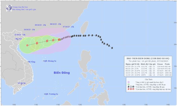 a57b61a4a0e949b710f8 Hướng đi của bão số 4.