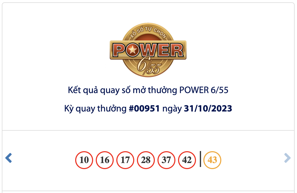 Kết quả xổ số Vietlott 31/10: Một người trúng 173 tỷ đồng - Ảnh 1. Kết quả xổ số Vietlott 31/10: Một người trúng 173 tỷ đồng - Ảnh 1.