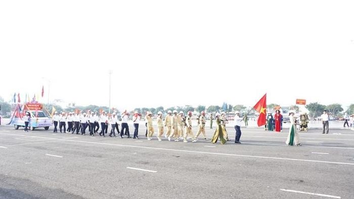 dda30674c03929677028 Lực lượng PCCC cơ sở của Công ty Nhiệt điện Phú Mỹ tham gia diễu hành tại Hội thi