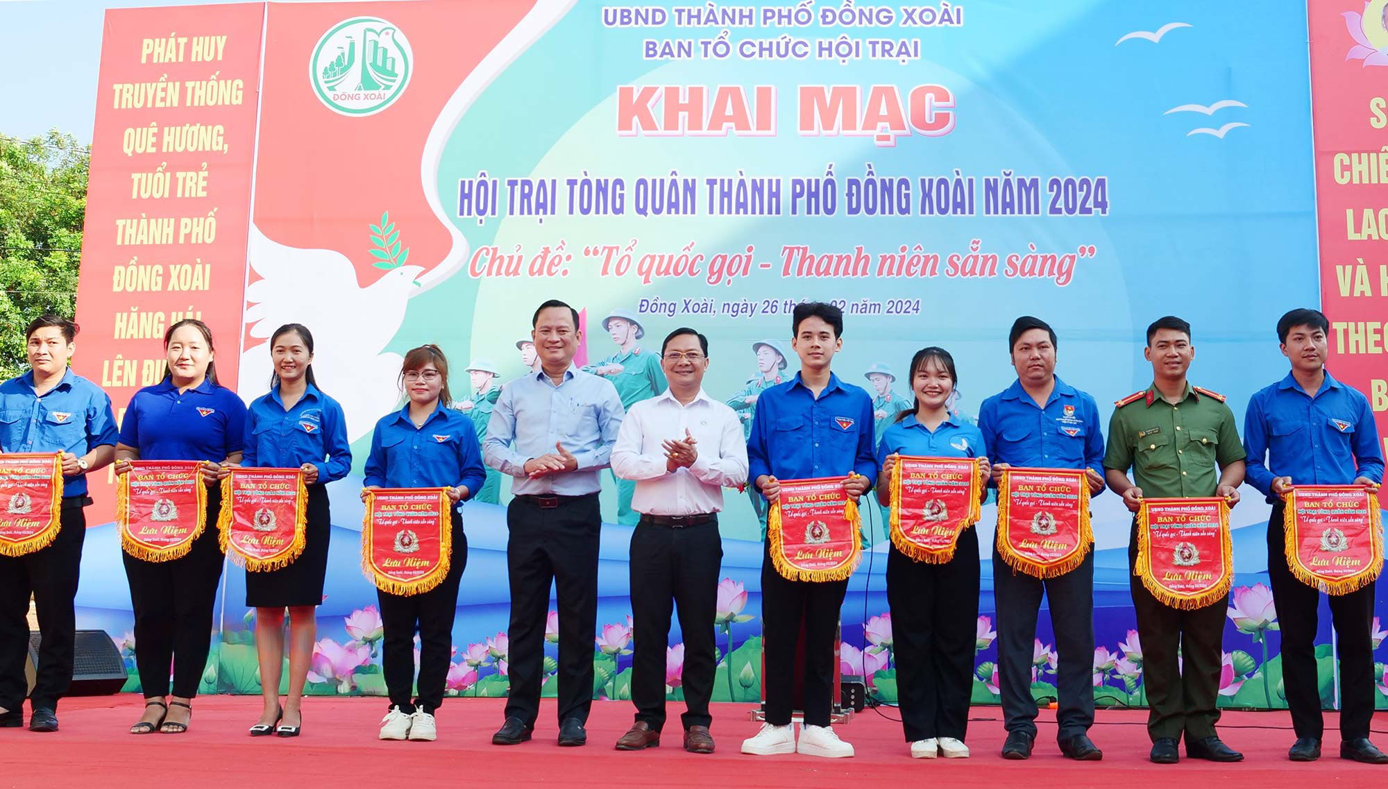 Thanh niên Bình Phước hăng hái tham gia hội trại tòng quân năm 2024