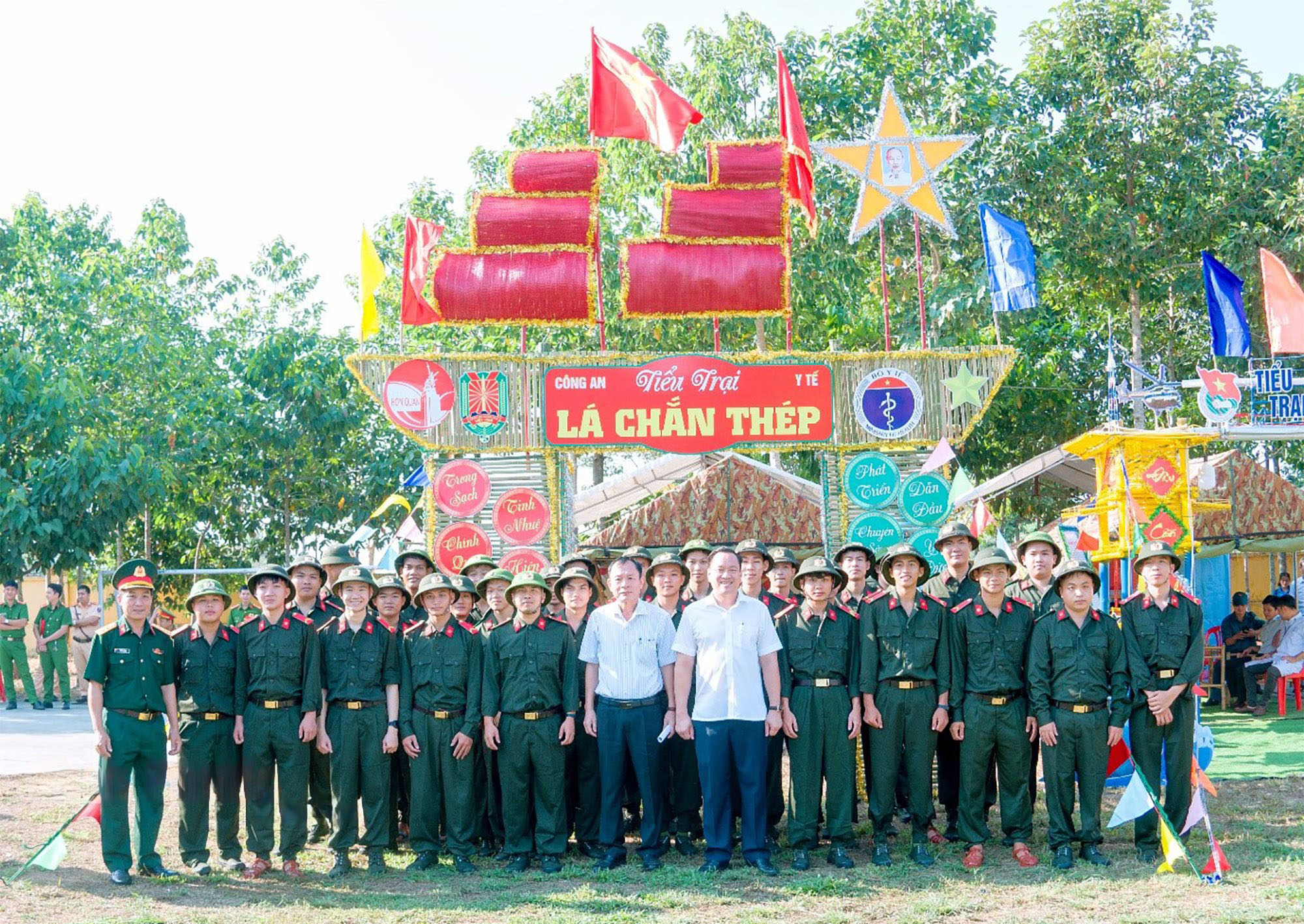 Thanh niên Bình Phước hăng hái tham gia hội trại tòng quân năm 2024