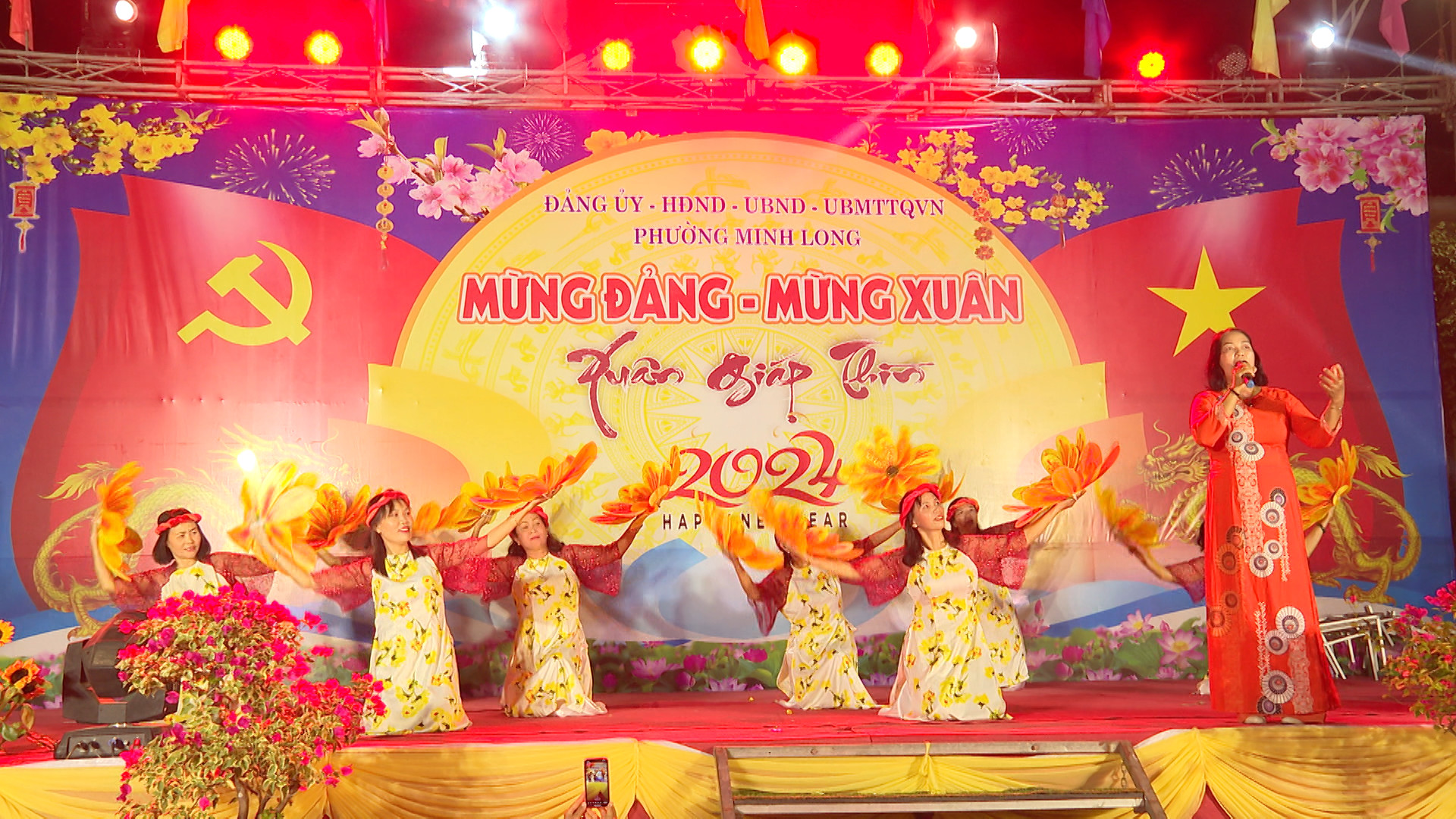 Bình Phước – Chơn Thành: Minh Long tưng bừng văn nghệ mừng Đảng – mừng Xuân Giáp Thìn năm 2024