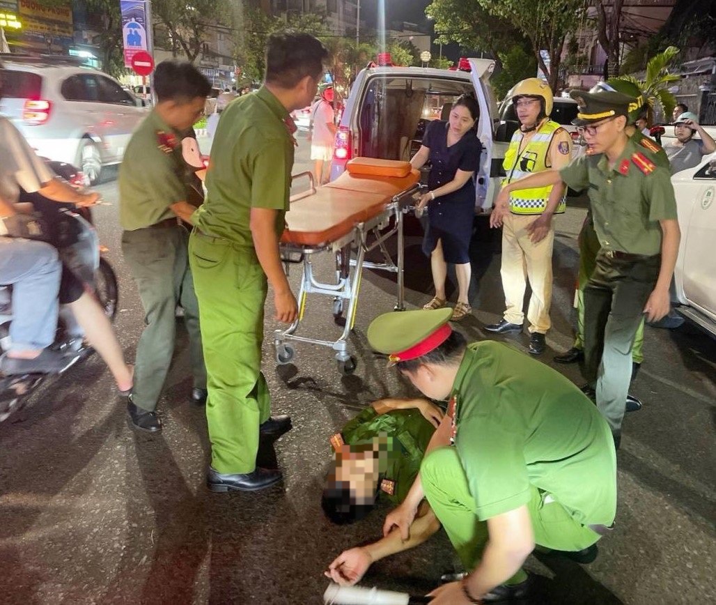 Khởi tố đối tượng lao xe máy vào đại úy công an ở Đà Nẵng- Ảnh 1.