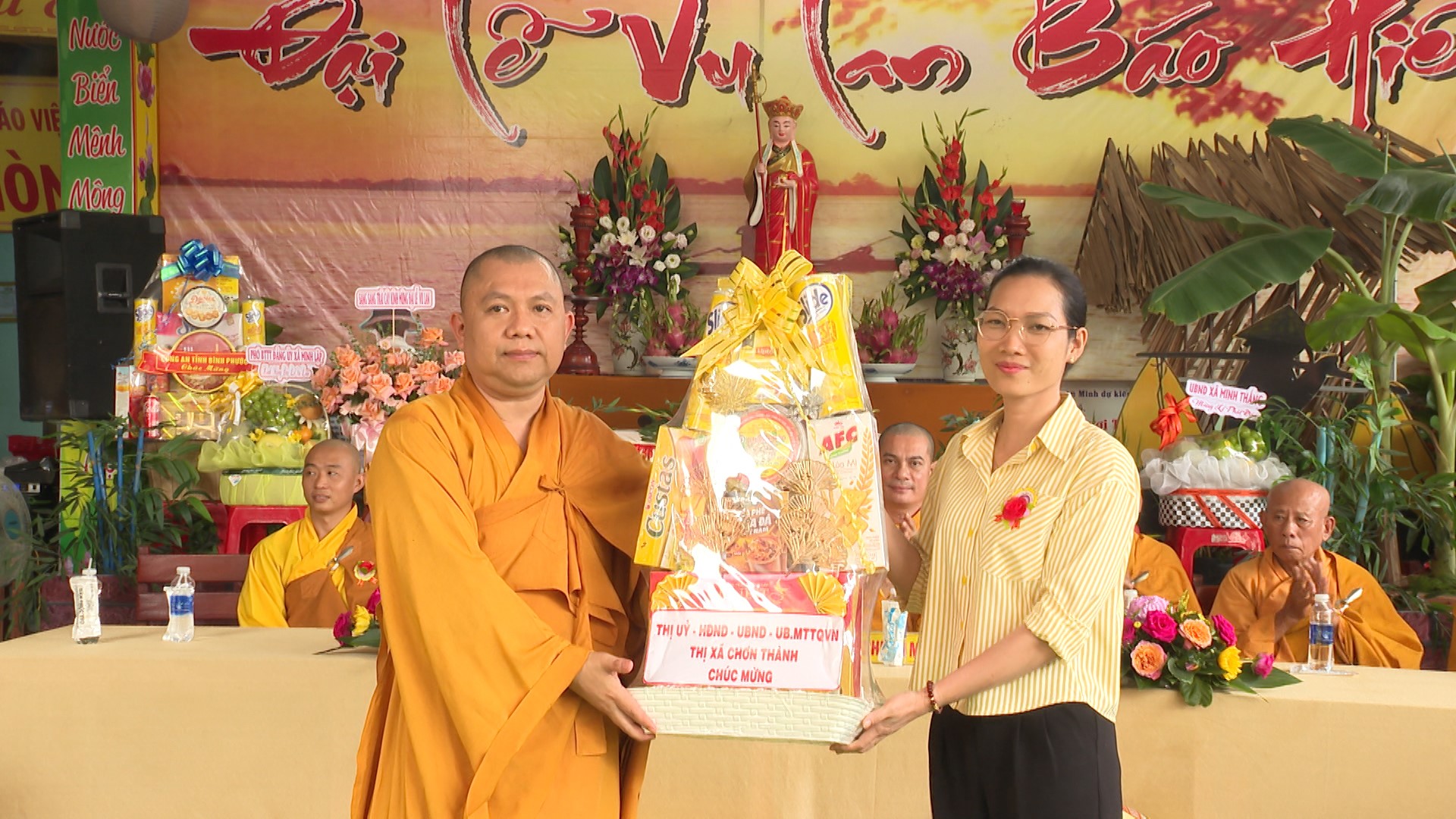 Bình Phước – Chơn Thành: Đại lễ Vu Lan báo hiếu Chùa Nhuận Minh và tặng 100 phần quà cho người khó khăn