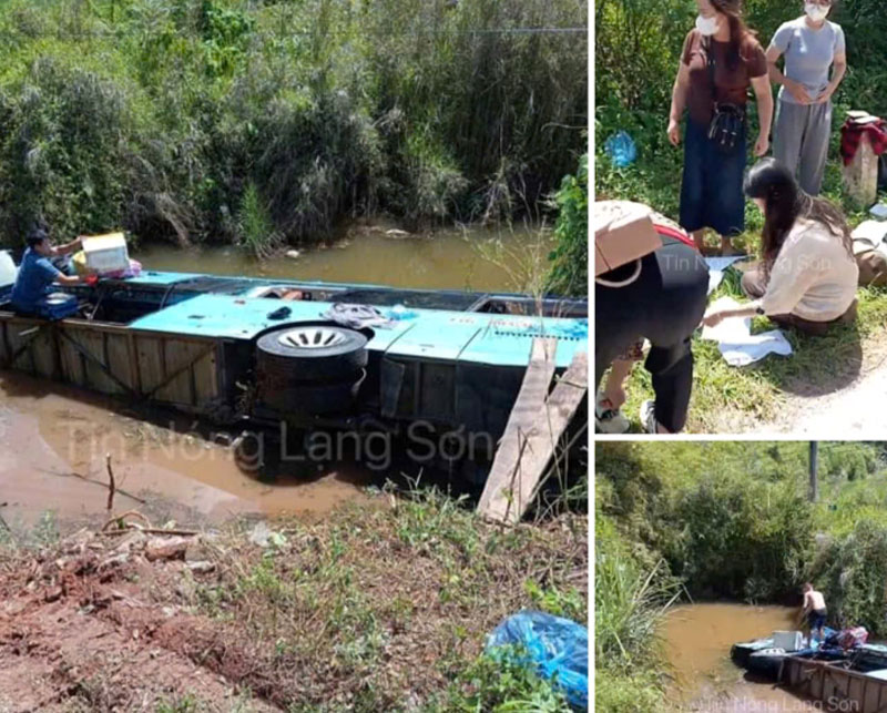 Hiện trường vụ tai nạn khiến hành khách hoảng loạn. Hiện trường vụ tai nạn khiến hành khách hoảng loạn.