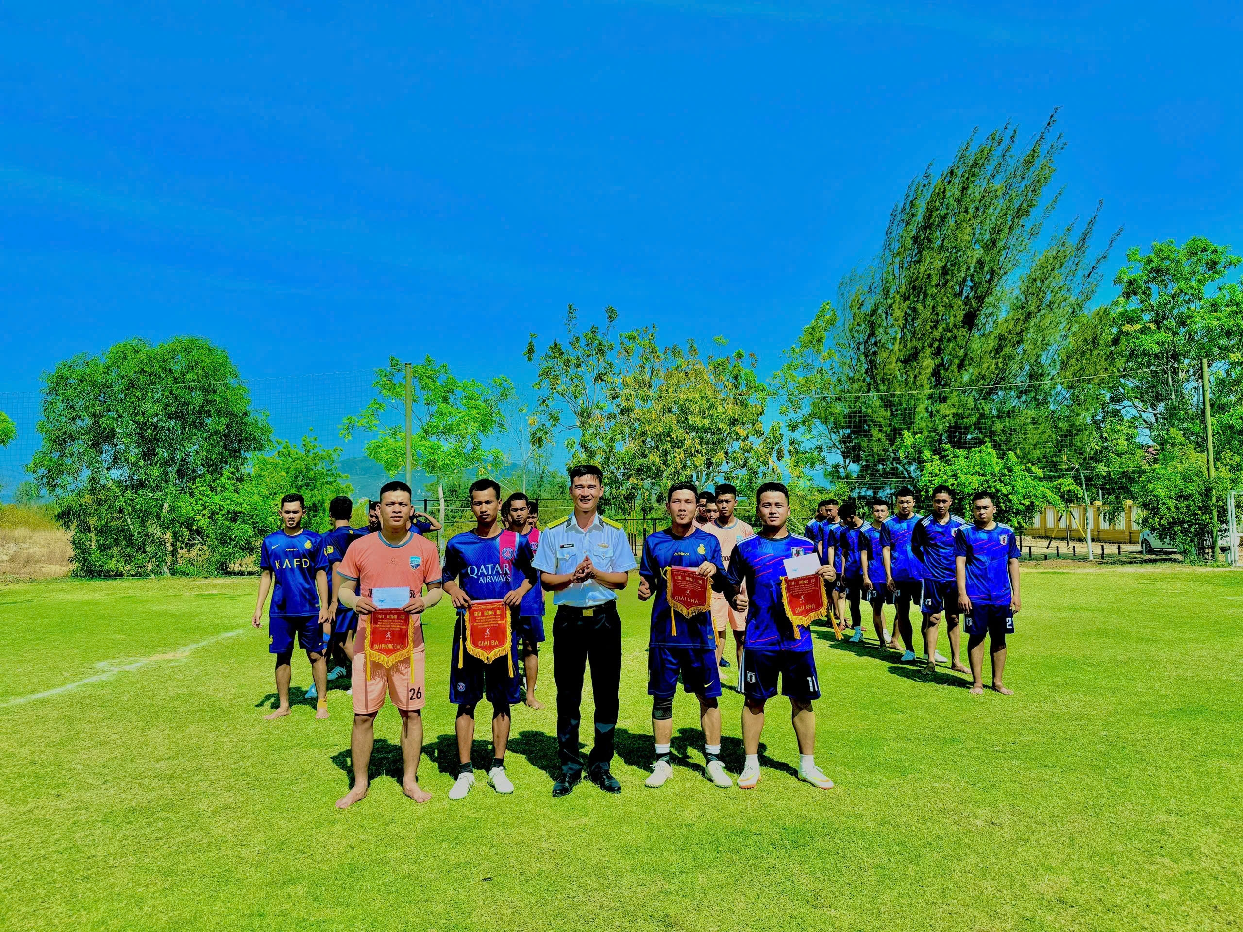 Giải thể thao chào mừng 79 năm Cách mạng tháng 8 và Quốc khánh 2-9, tiểu đoàn 458, Vùng 4 Hải quân thành công tốt đẹp.