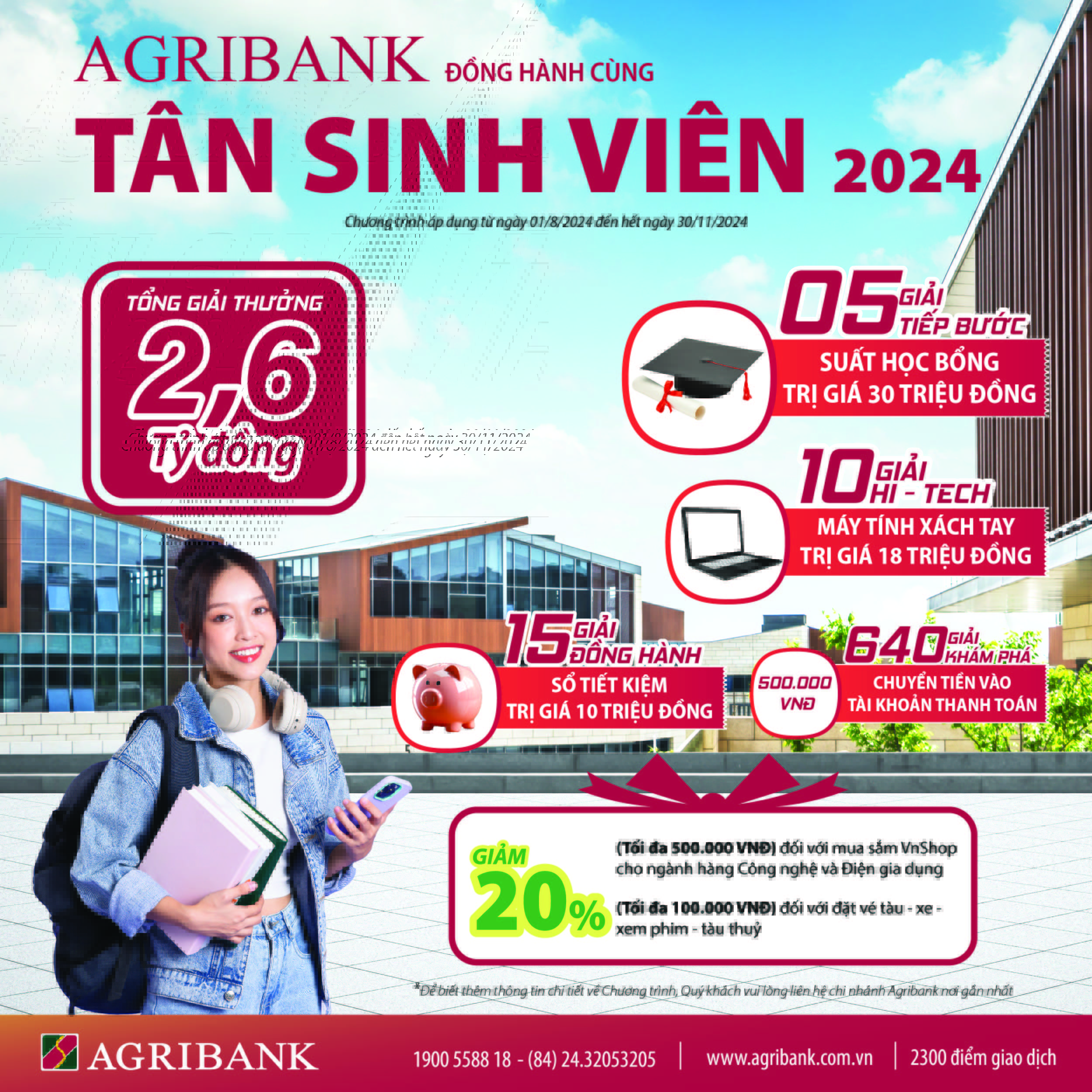Agribank triển khai chương trình “Agribank đồng hành cùng tân sinh viên năm 2024”- Ảnh 1.