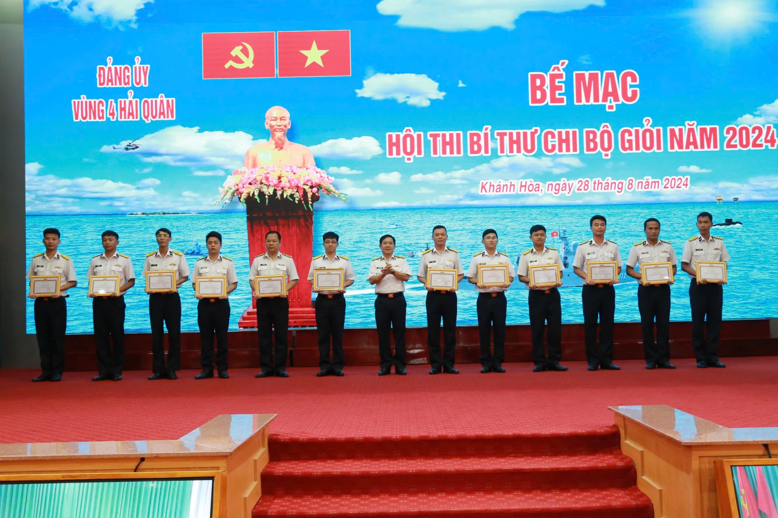 Hội thi Bí thư Chi bộ giỏi Vùng 4 Hải quân năm 2024 thành công tốt đẹp