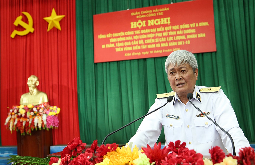 Đoàn công tác biển đảo Tây Nam thăm, động viên cán bộ, chiến sĩ Bộ Tư lệnh Vùng 5 và tổng kết chuyến công tác