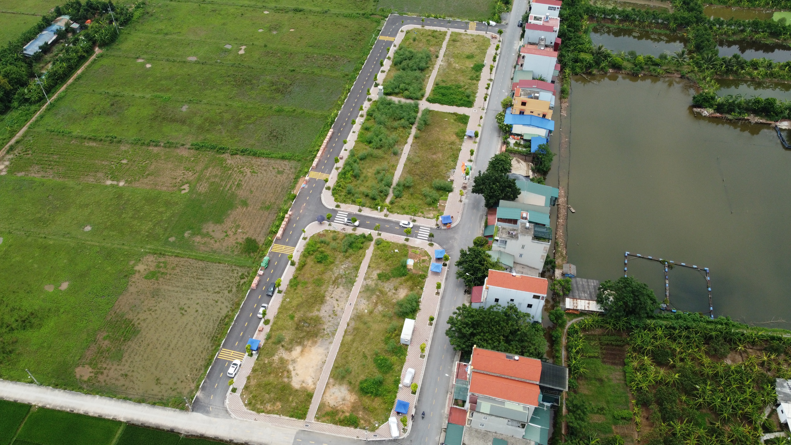 Đấu giá đất Thanh Oai: Nhiều lô "thổi giá" đã bỏ cọc- Ảnh 1.