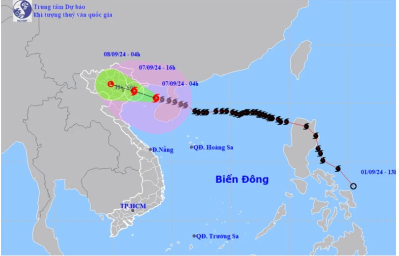 Trực tiếp bão số 3 Yagi: Cách bờ biển Quảng Ninh-Hải Phòng 160km, mạnh cấp 14 giật cấp 17- Ảnh 1. Trực tiếp bão số 3 Yagi: Cách bờ biển Quảng Ninh-Hải Phòng 160km, mạnh cấp 14 giật cấp 17- Ảnh 1.