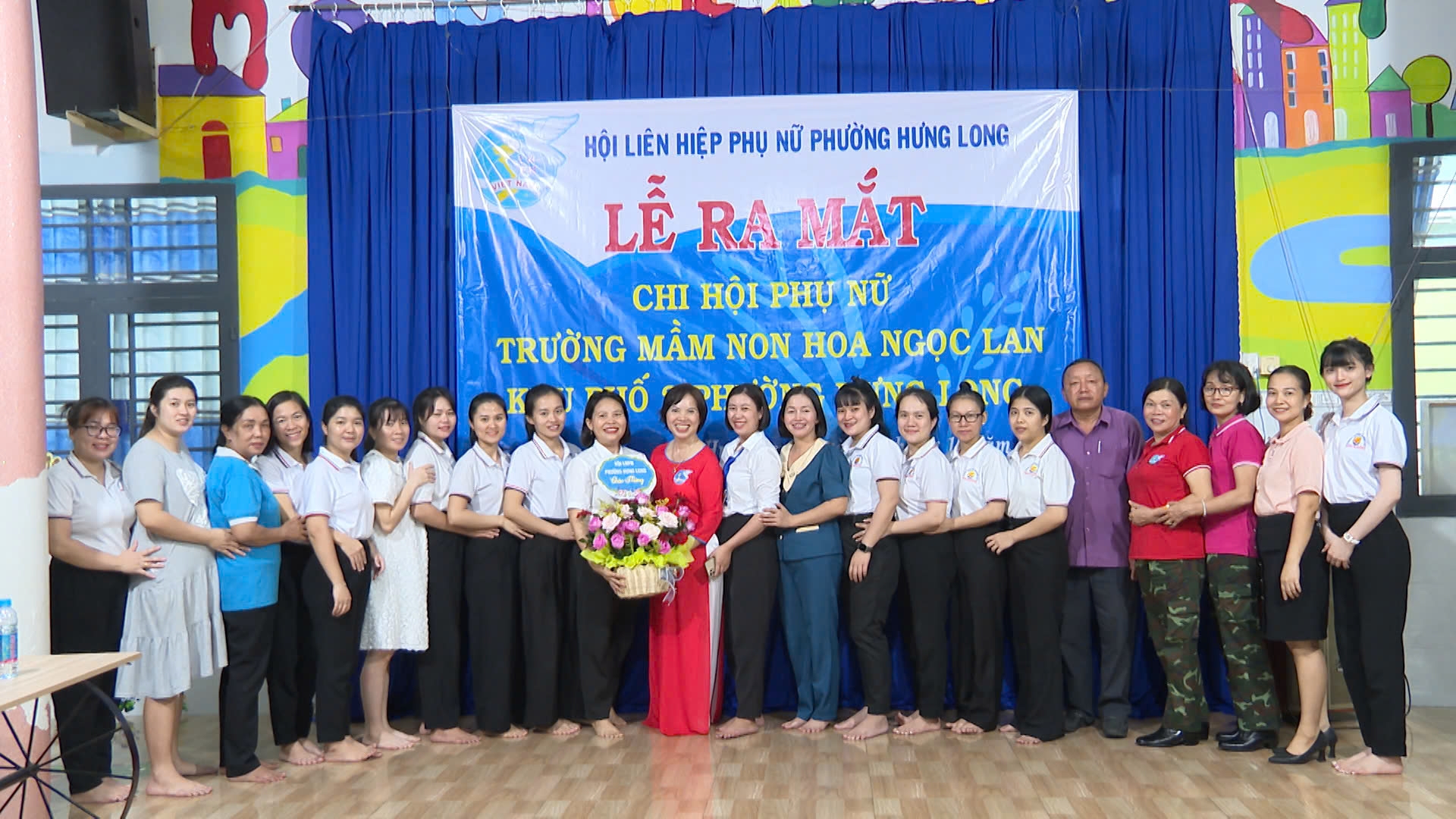 Binh Phước: phường Hưng Long Chơn Thành ra mắt Chi hội phụ nữ Trường mầm non Hoa Ngọc Lan