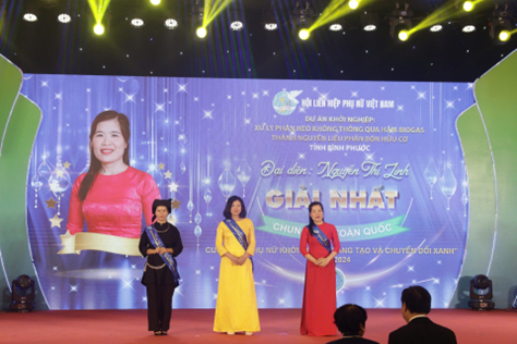 Kết quả vòng Chung kết Toàn quốc của tỉnh Bình Phước tại Cuộc thi “Phụ nữ khởi nghiệp sáng tạo và chuyển đổi xanh” năm 2024