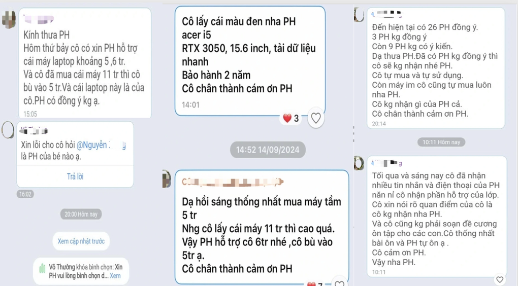 Thông tin mới vụ cô giáo "dỗi" vì không được phụ huynh ủng hộ laptop- Ảnh 1.