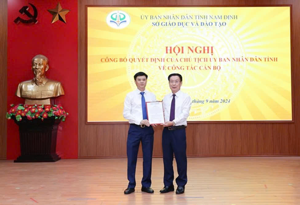 Nam Định bổ nhiệm nhiều chức danh lãnh đạo chủ chốt- Ảnh 1. Nam Định bổ nhiệm nhiều chức danh lãnh đạo chủ chốt- Ảnh 1.