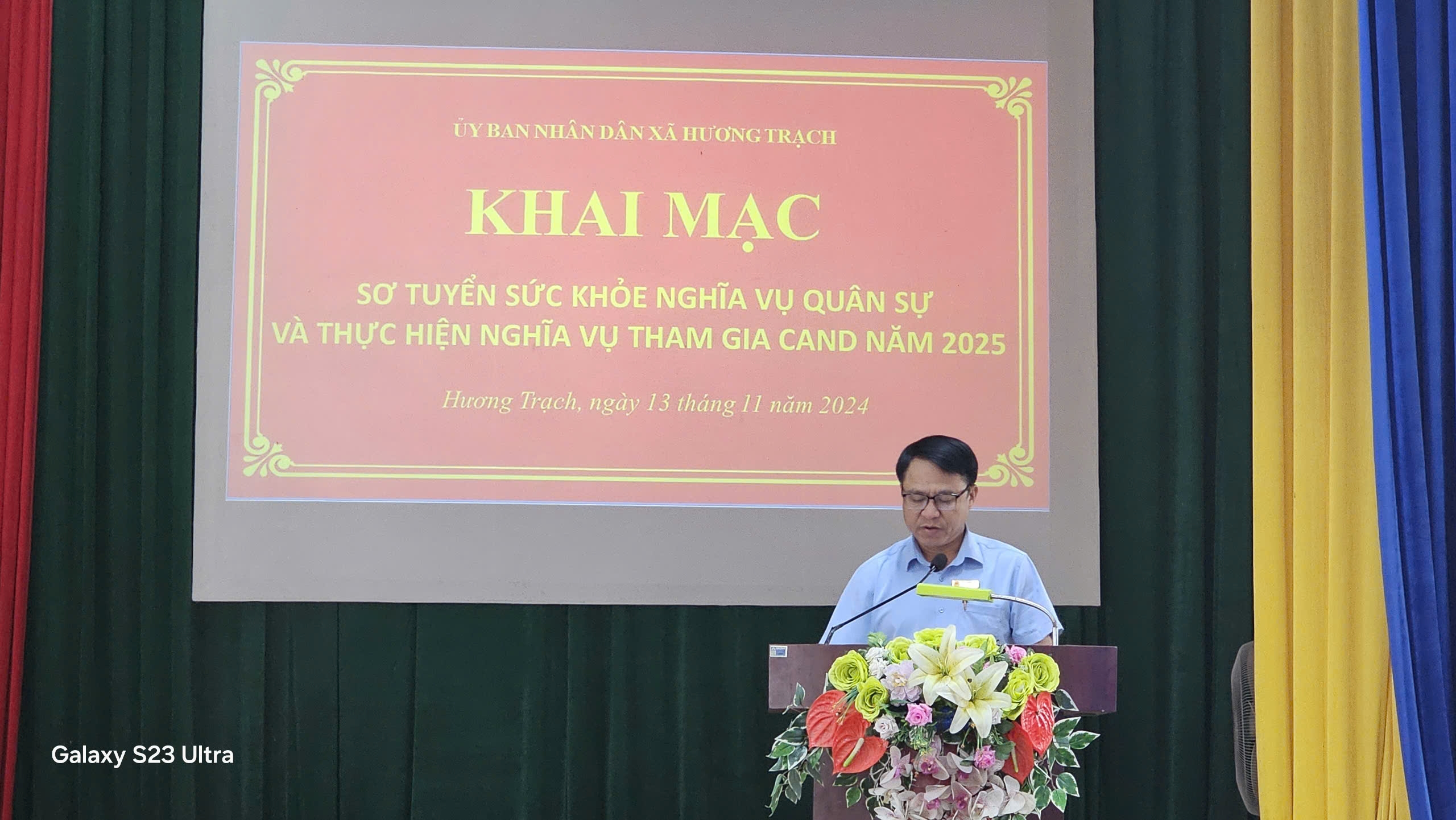 Lễ khai mạc sơ tuyển sức khỏe nghĩa vụ quân sự và nghĩa vụ tham gia Công an nhân dân năm 2025 tại xã Hương Trạch, huyện Hương Khê, tỉnh Hà Tĩnh