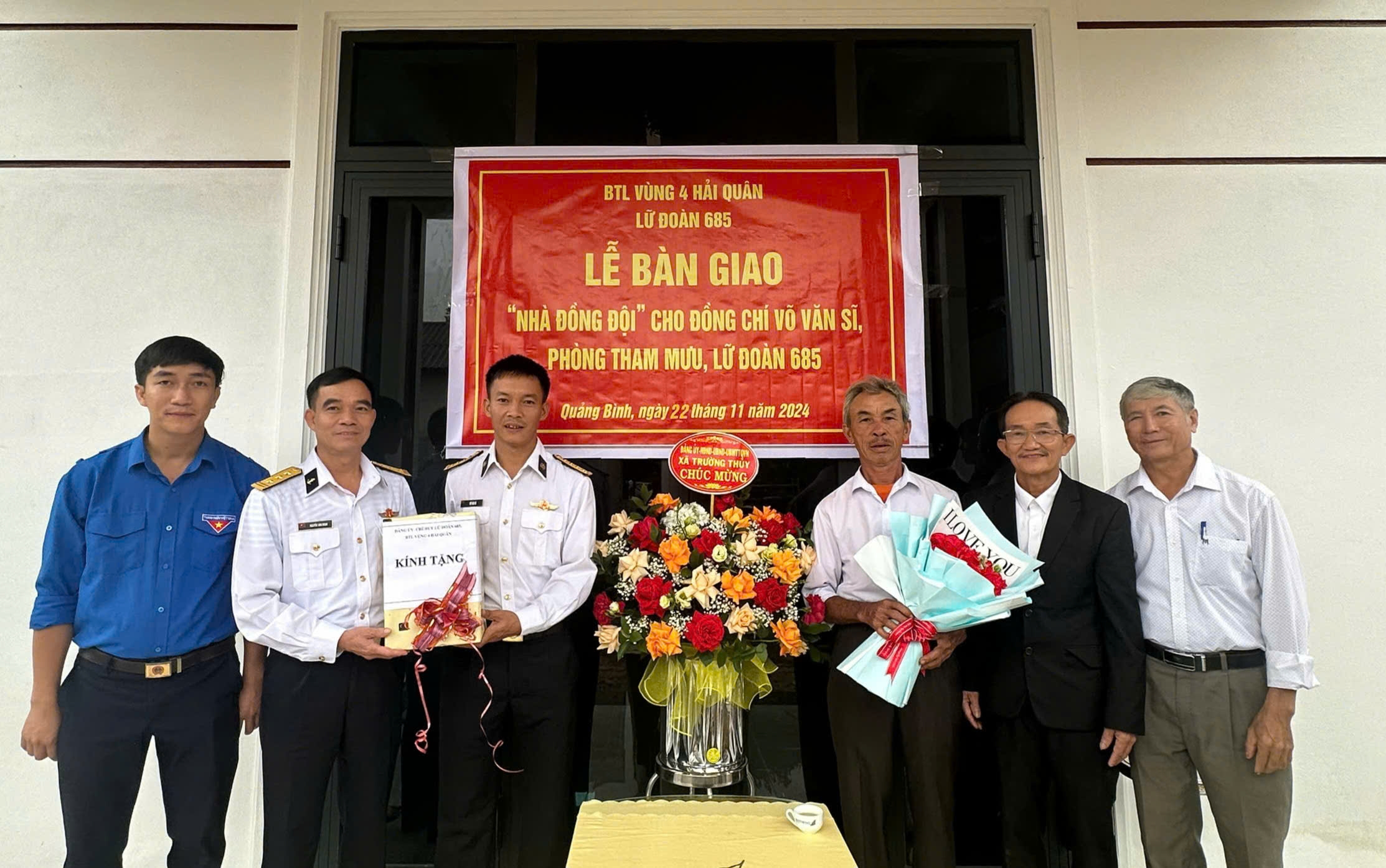 Lữ đoàn 685, Vùng 4 Hải quân bàn giao “Nhà đồng đội” hỗ trợ xây dựng cho quân nhân khó khăn