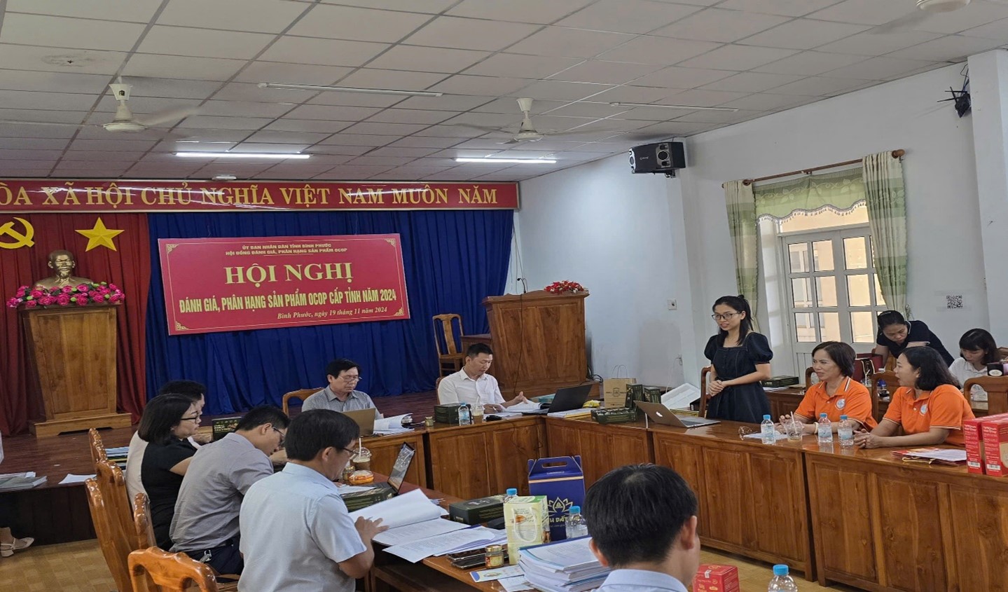 Bình Phước – Chơn Thành: 02 sản phẩm tham gia Hội nghị đánh giá, phân hạng sản phẩm OCOP (Chương trình Mỗi xã một sản phẩm) cấp tỉnh năm 2024