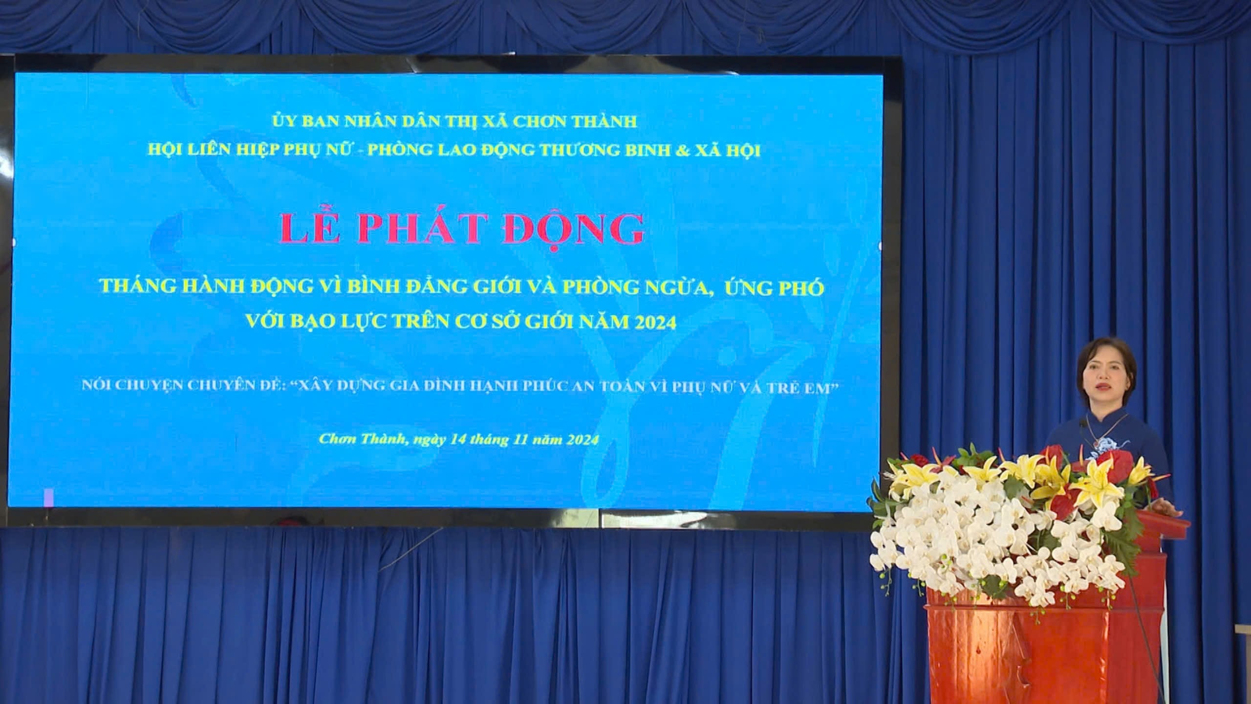 Bình Phước – Chơn Thành: Lễ phát động Tháng hành động vì bình đẳng giới