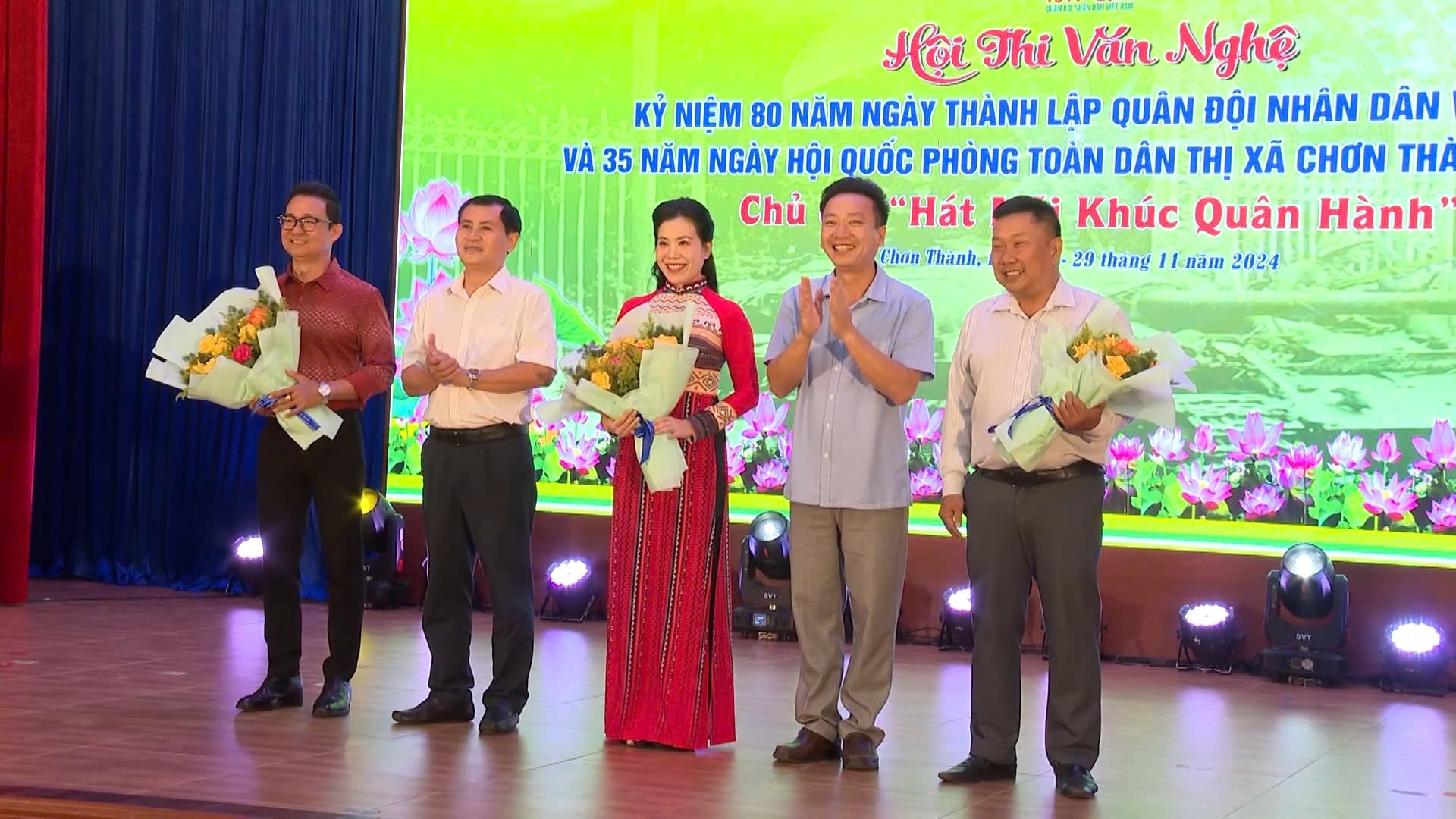 Bình Phước – Chơn Thành: Tưng bừng hội thi văn nghệ chào mừng kỷ niệm 80 năm Ngày thành lập Quân đội Nhân dân Việt Nam