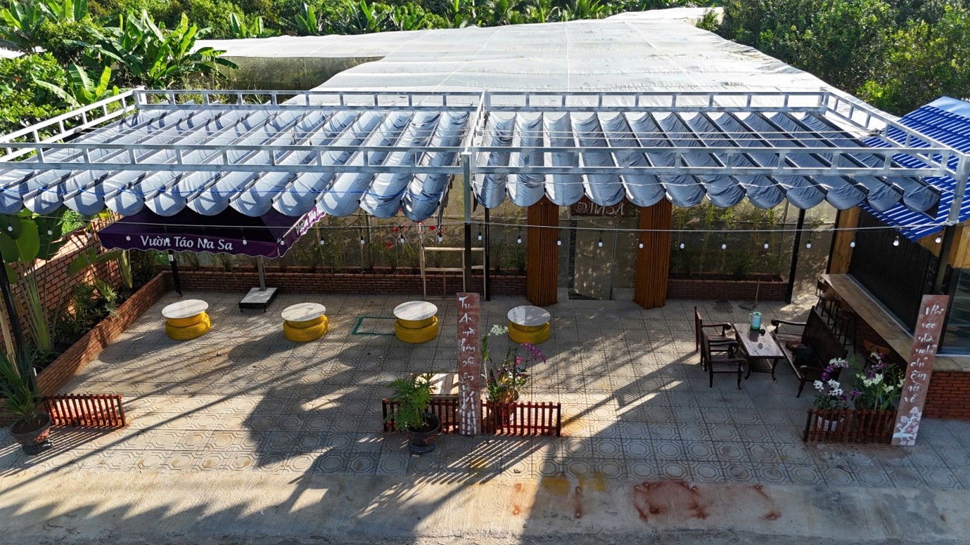 Vĩnh Cửu – Đồng Nai: Vườn táo nhà lưới sạch NaSa, nơi giao thoa giữa nông nghiệp sạch và du lịch sinh thái