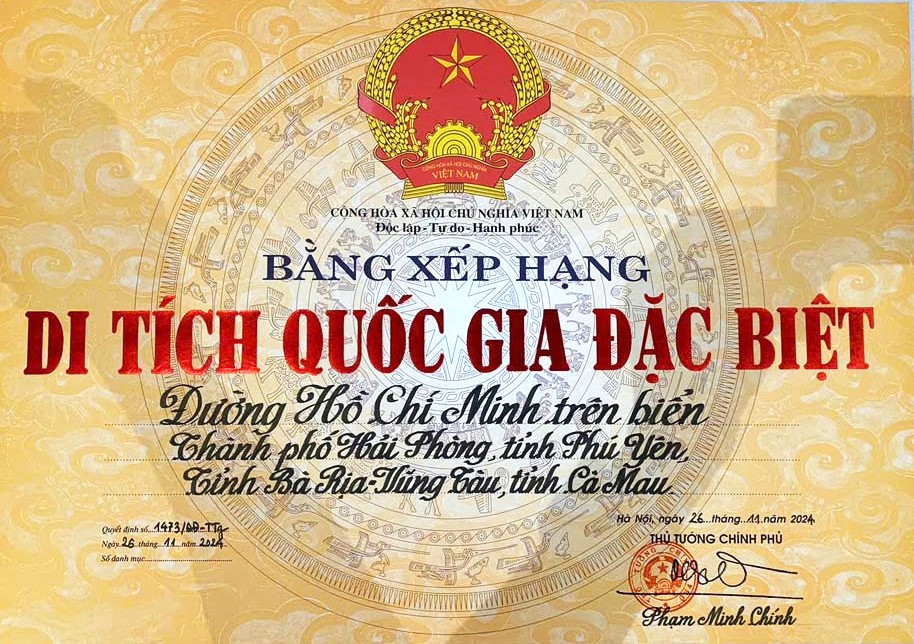 Đường Hồ Chí Minh trên biển được xếp hạng Di tích quốc gia đặc biệt- Ảnh 1. Đường Hồ Chí Minh trên biển được xếp hạng Di tích quốc gia đặc biệt- Ảnh 1.