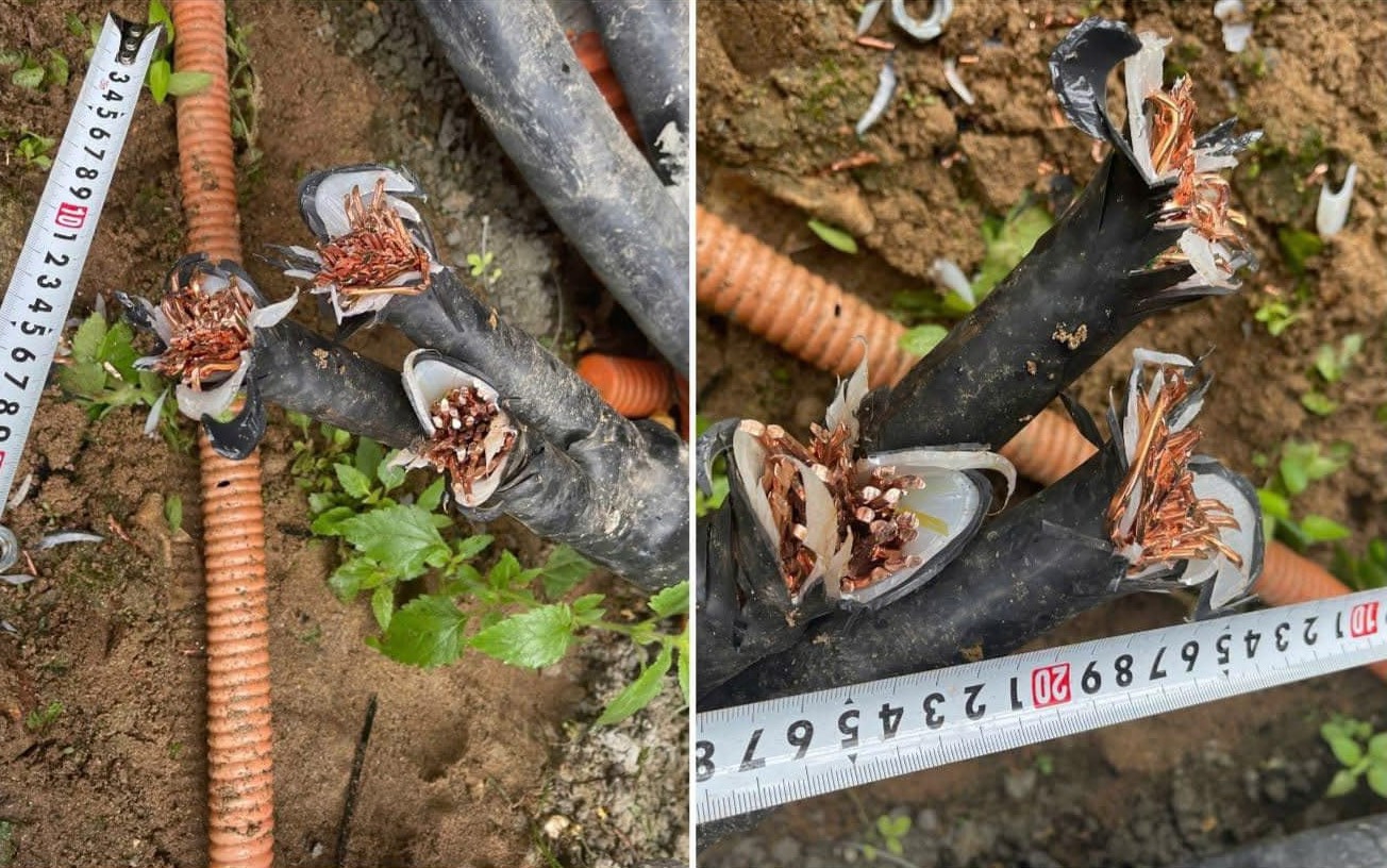 Bắt giữ đối tượng cắt trộm dây cáp điện gió ở Quảng Trị- Ảnh 1.