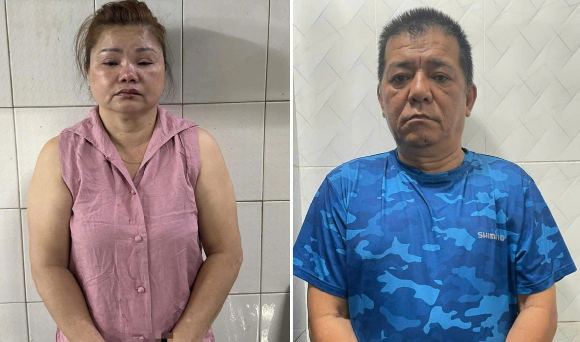 Bắt giữ khẩn cấp cặp vợ chồng hành hung tài xế xe công nghệ trên đường Lê Duẩn- Ảnh 1.