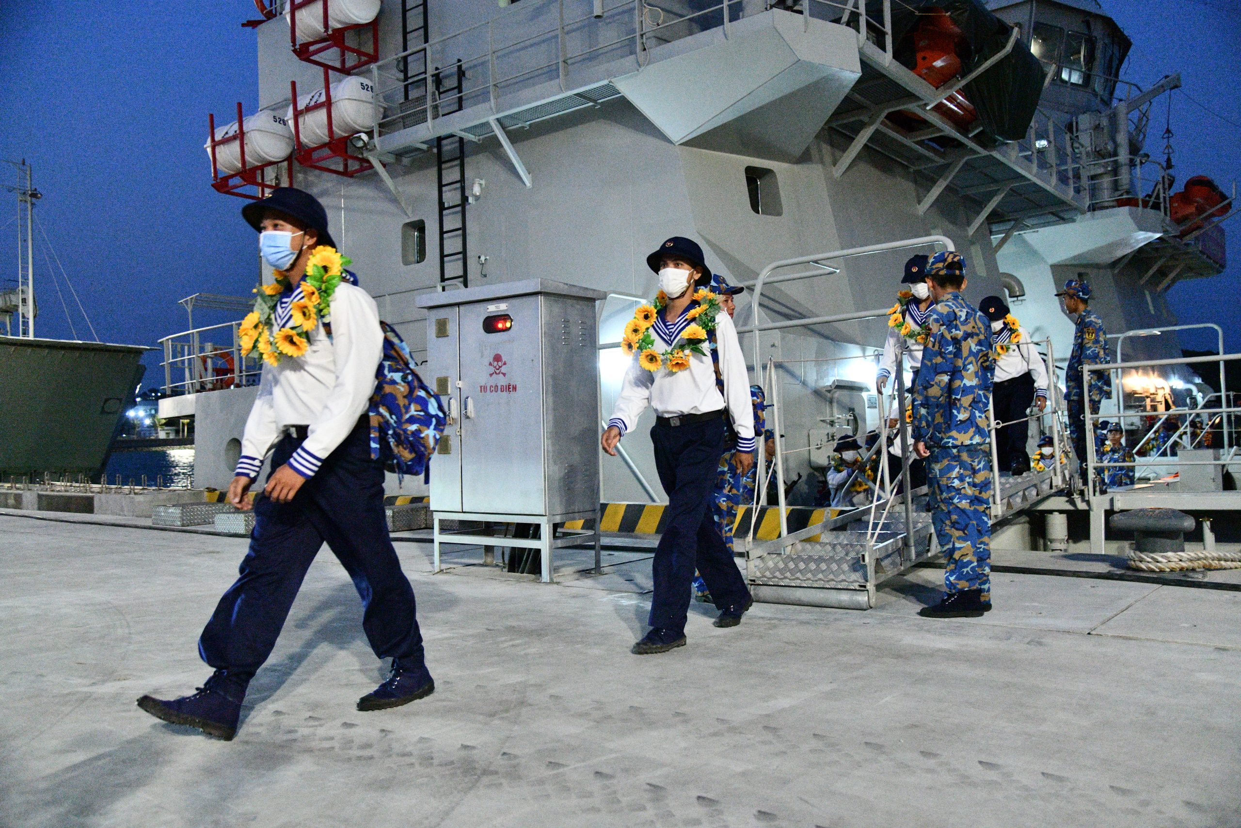 Bộ Tư lệnh Vùng 5 Hải quân tiếp nhận chiến sĩ mới về đơn vị