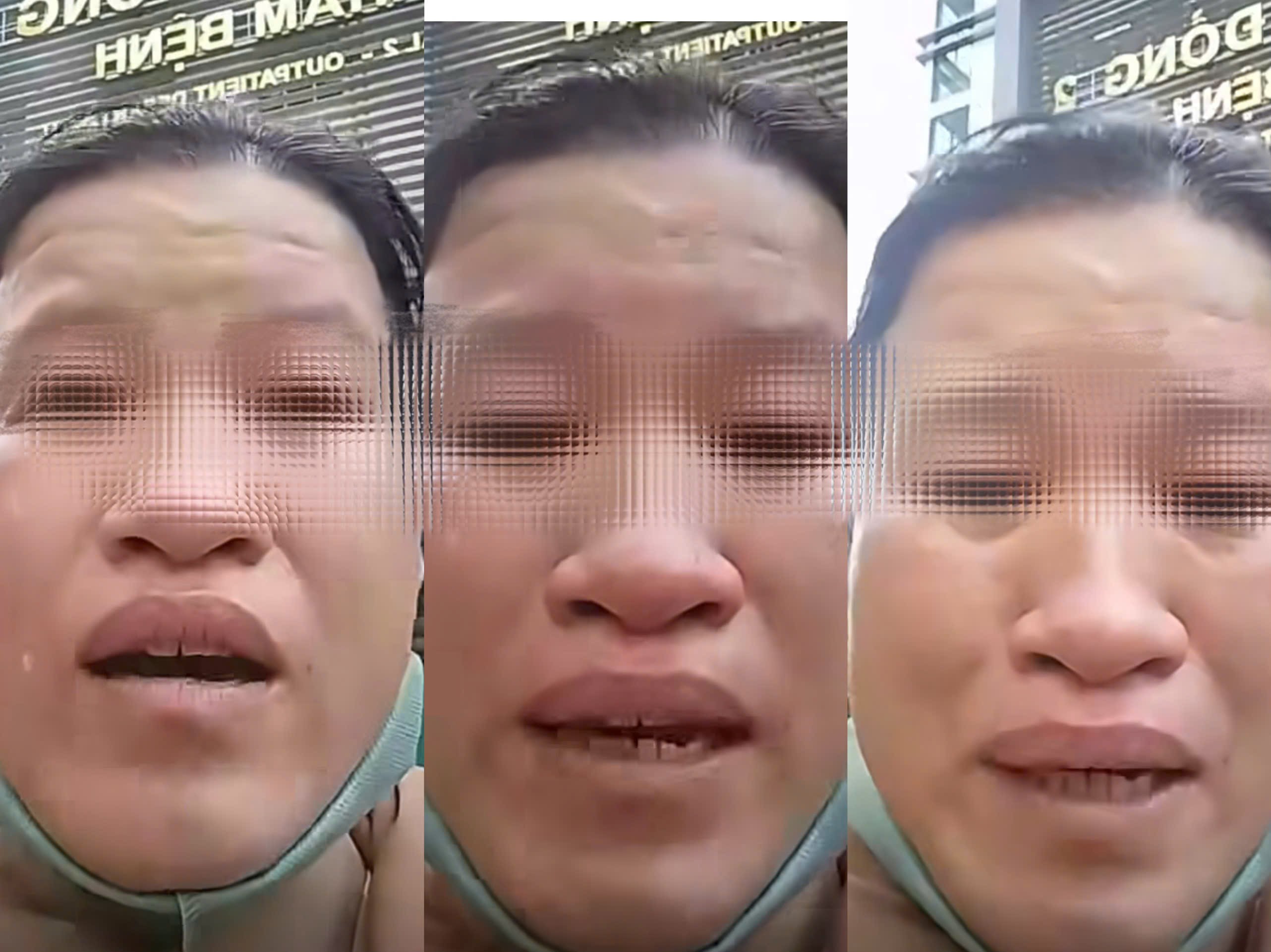 Người phụ nữ ôm con khóc cầu cứu trước cổng bệnh viện là dàn dựng- Ảnh 1.