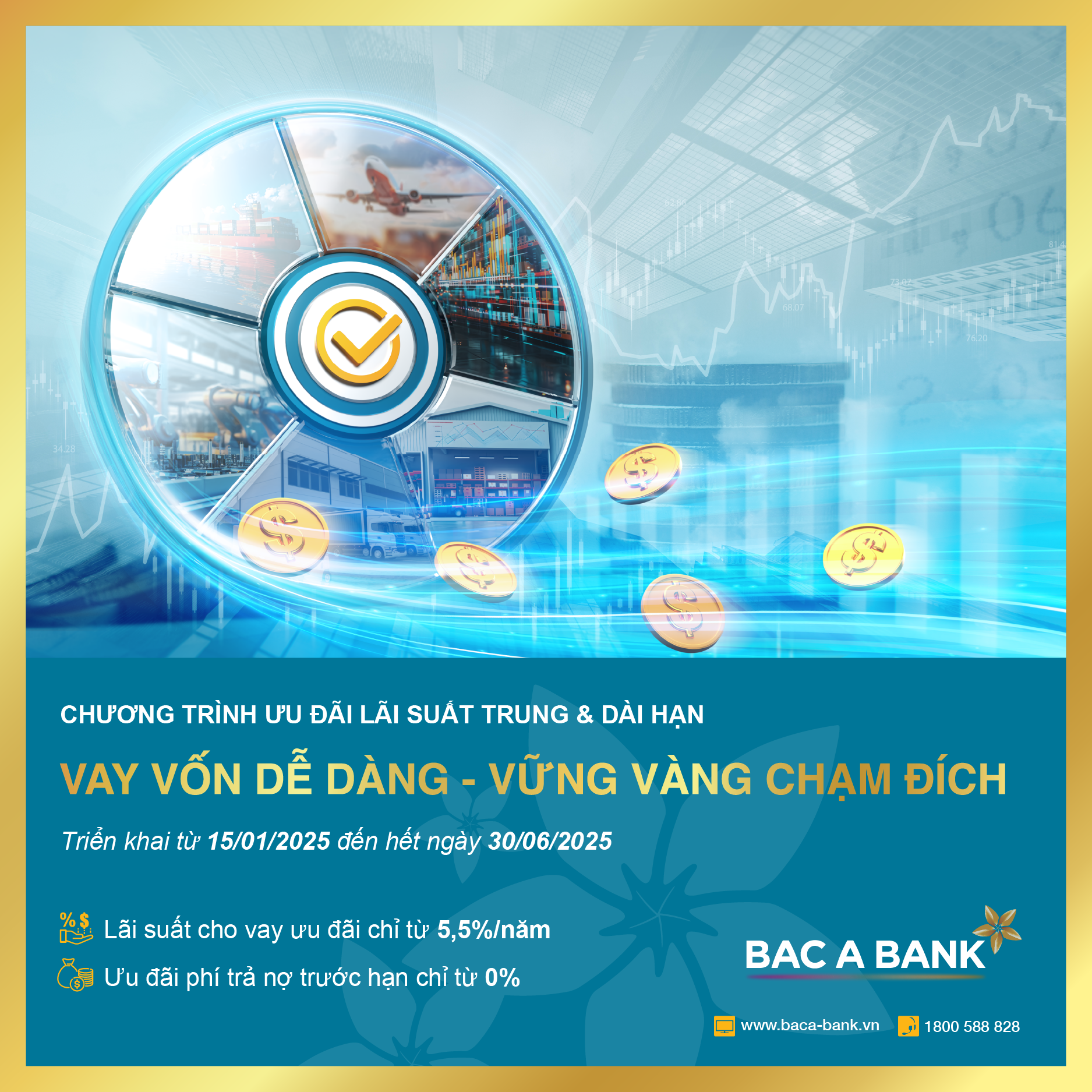 BAC A BANK hỗ trợ doanh nghiệp phát triển đường dài với lãi suất vay ưu đãi chỉ từ 5,5%- Ảnh 1. BAC A BANK hỗ trợ doanh nghiệp phát triển đường dài với lãi suất vay ưu đãi chỉ từ 5,5%- Ảnh 1.