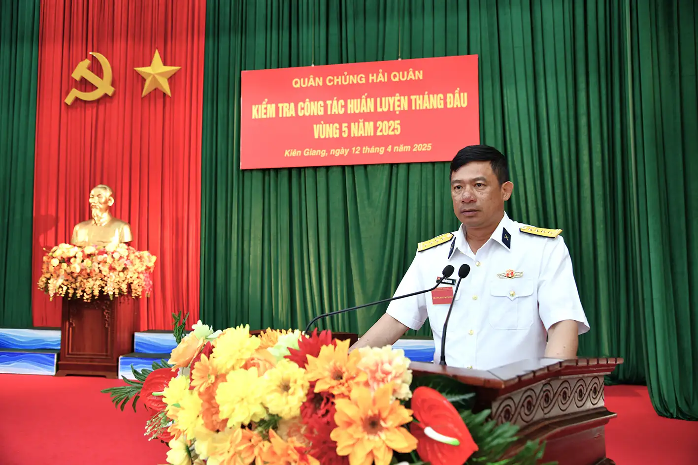 Quân chủng Hải quân kiểm tra công tác huấn luyện tại Bộ Tư lệnh Vùng 5 Hải quân