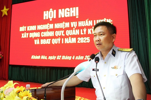 Lữ đoàn 162, Vùng 4 Hải quân rút kinh nghiệm nhiệm vụ huấn luyện, xây dựng chính quy, quản lý kỷ luật và bảo đảm an toàn Quý I.