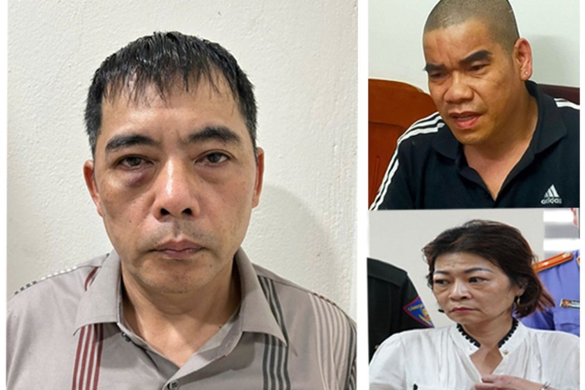 Các đối tượng Mai Anh Tuấn, Nguyễn Mạnh Tuấn và Ngô Thị Tính (Ảnh: CATH).