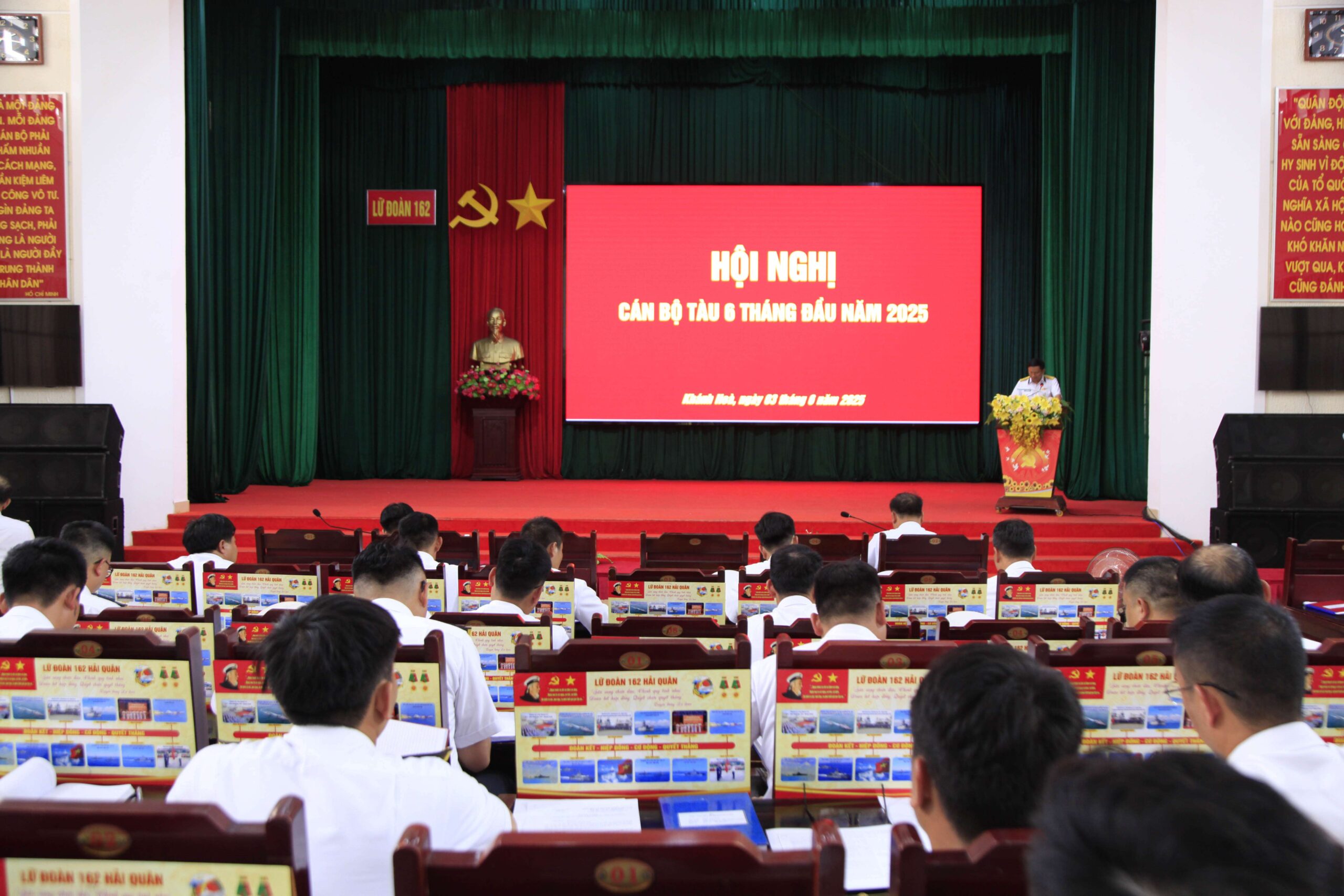 Lữ đoàn 162, Vùng 4 Hải quân: Hội nghị cán bộ tàu 6 tháng đầu năm
