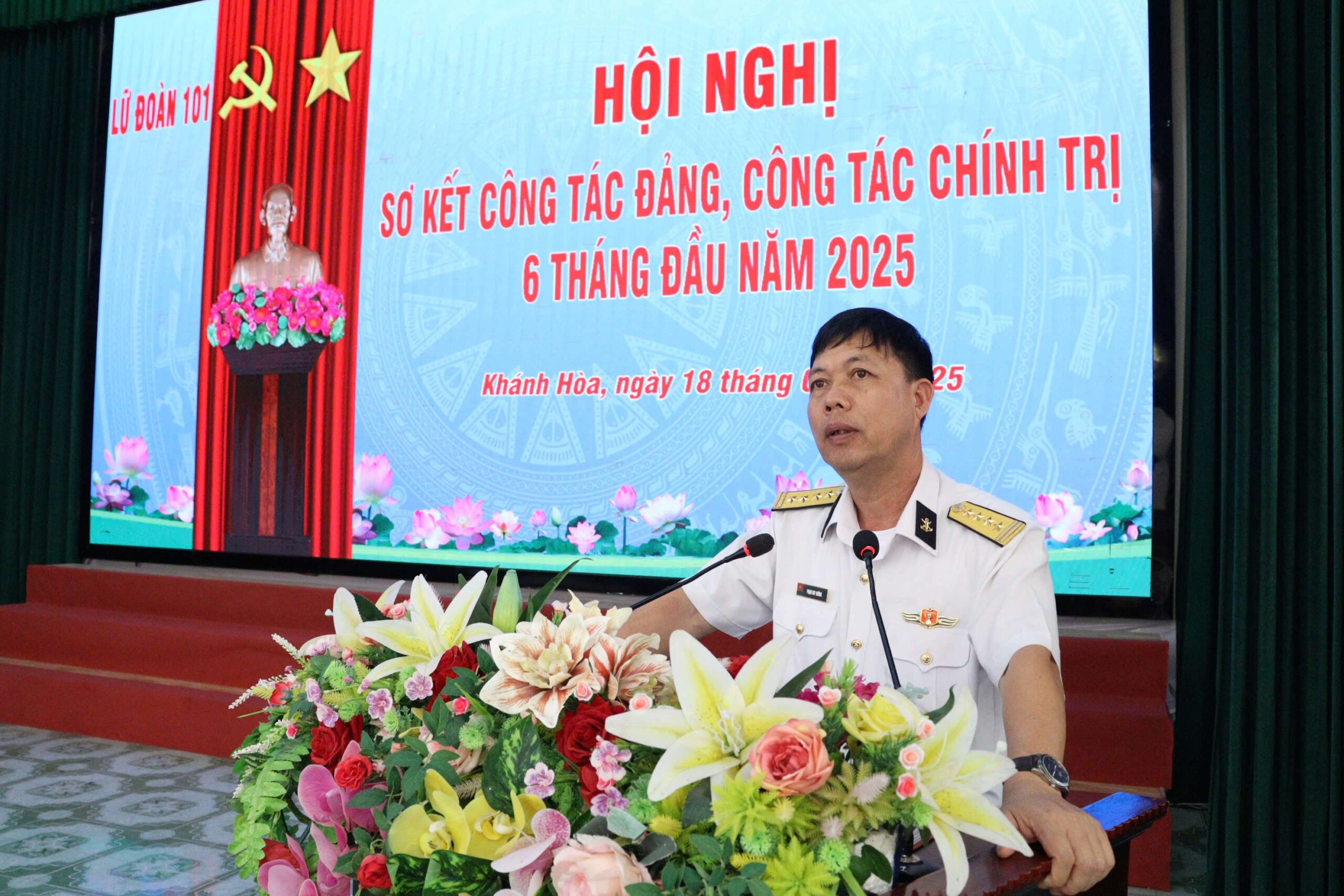 Lữ đoàn 101 sơ kết công tác Đảng, công tác chính trị 6 tháng đầu năm 2025