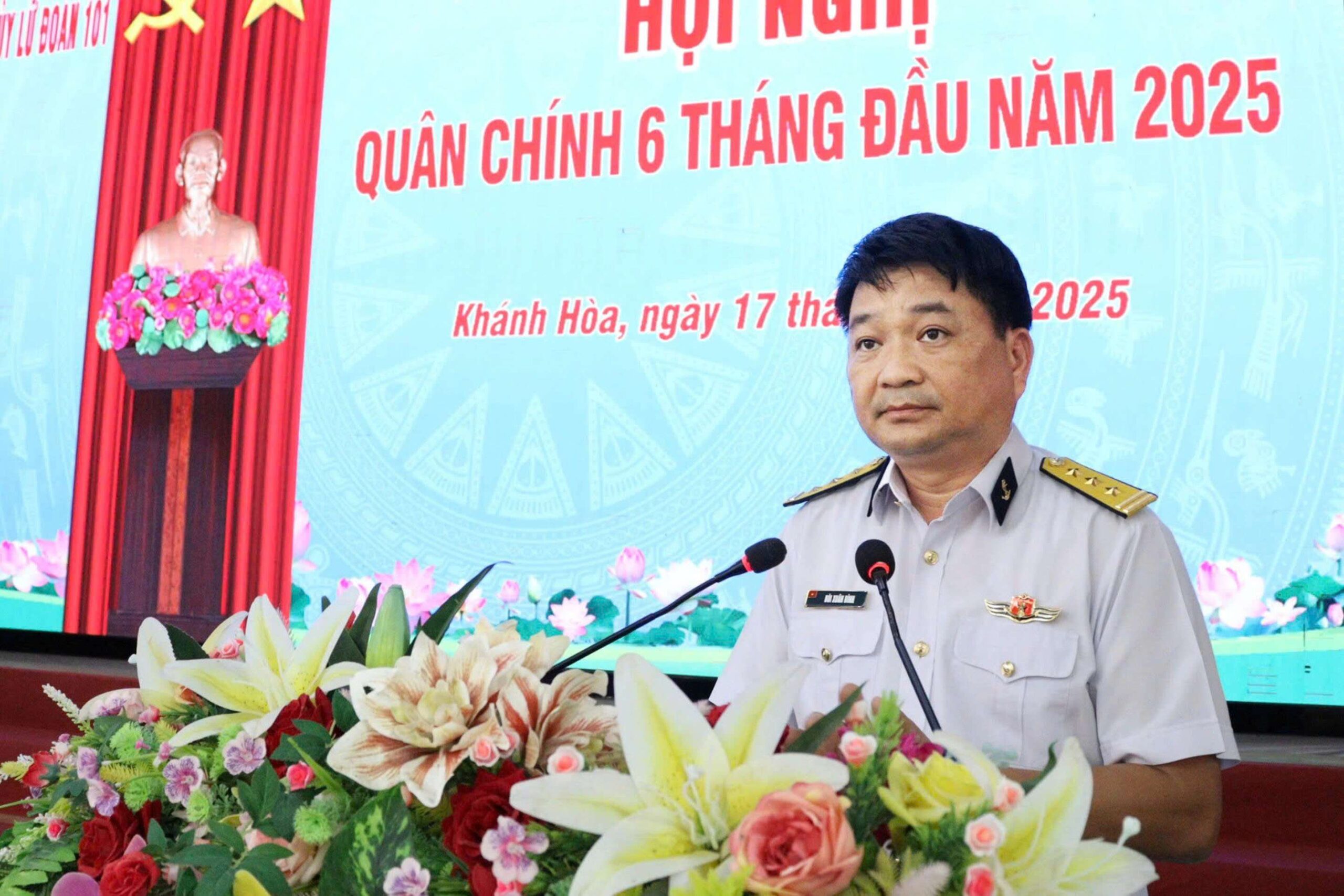 Lữ đoàn 101, Vùng 4 Hải quân tổ chức Hội nghị Quân chính 6 tháng đầu năm 2025