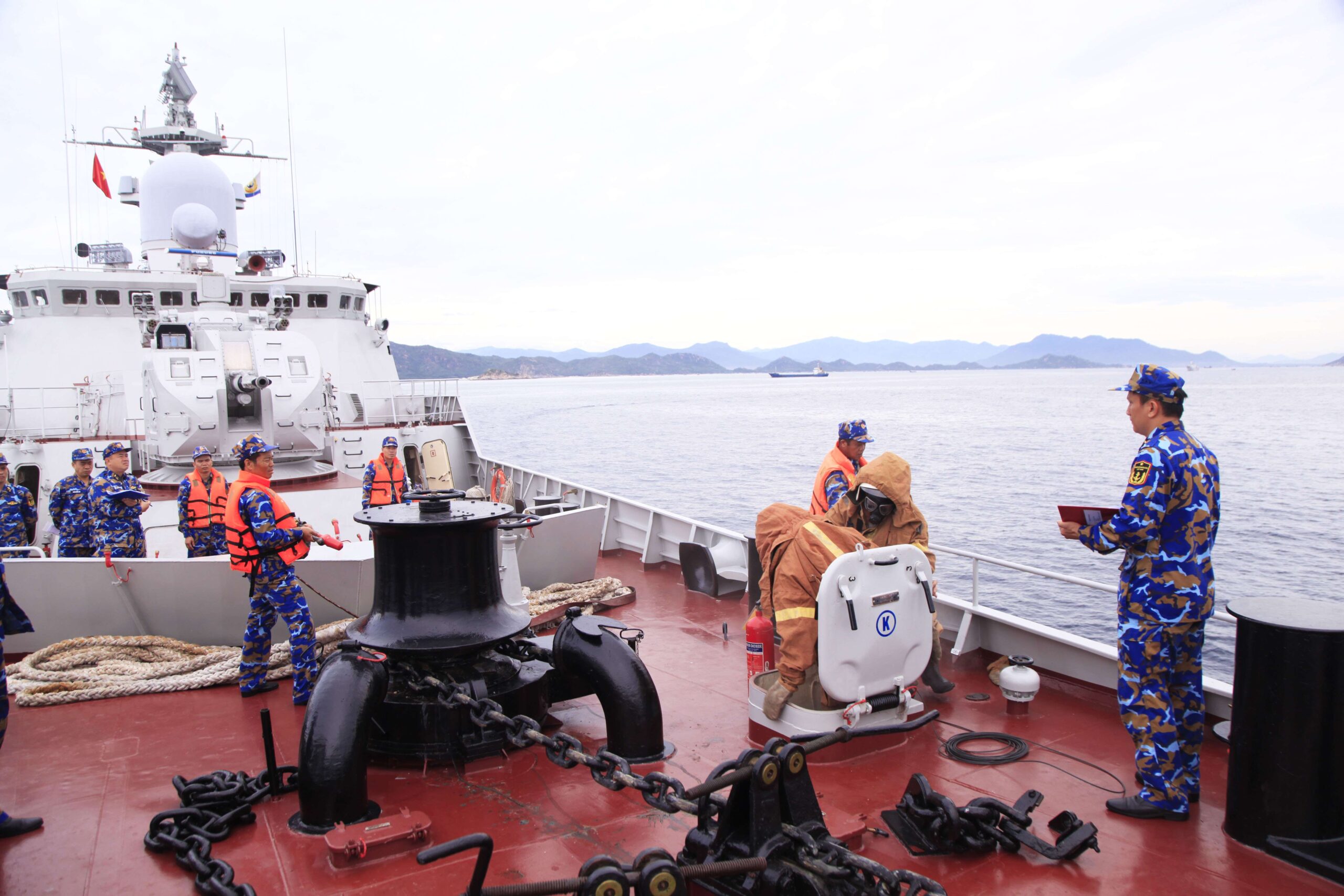 Lữ đoàn 162, Vùng 4 Hải quân kiểm tra kết thúc huấn luyện K2 trên biển