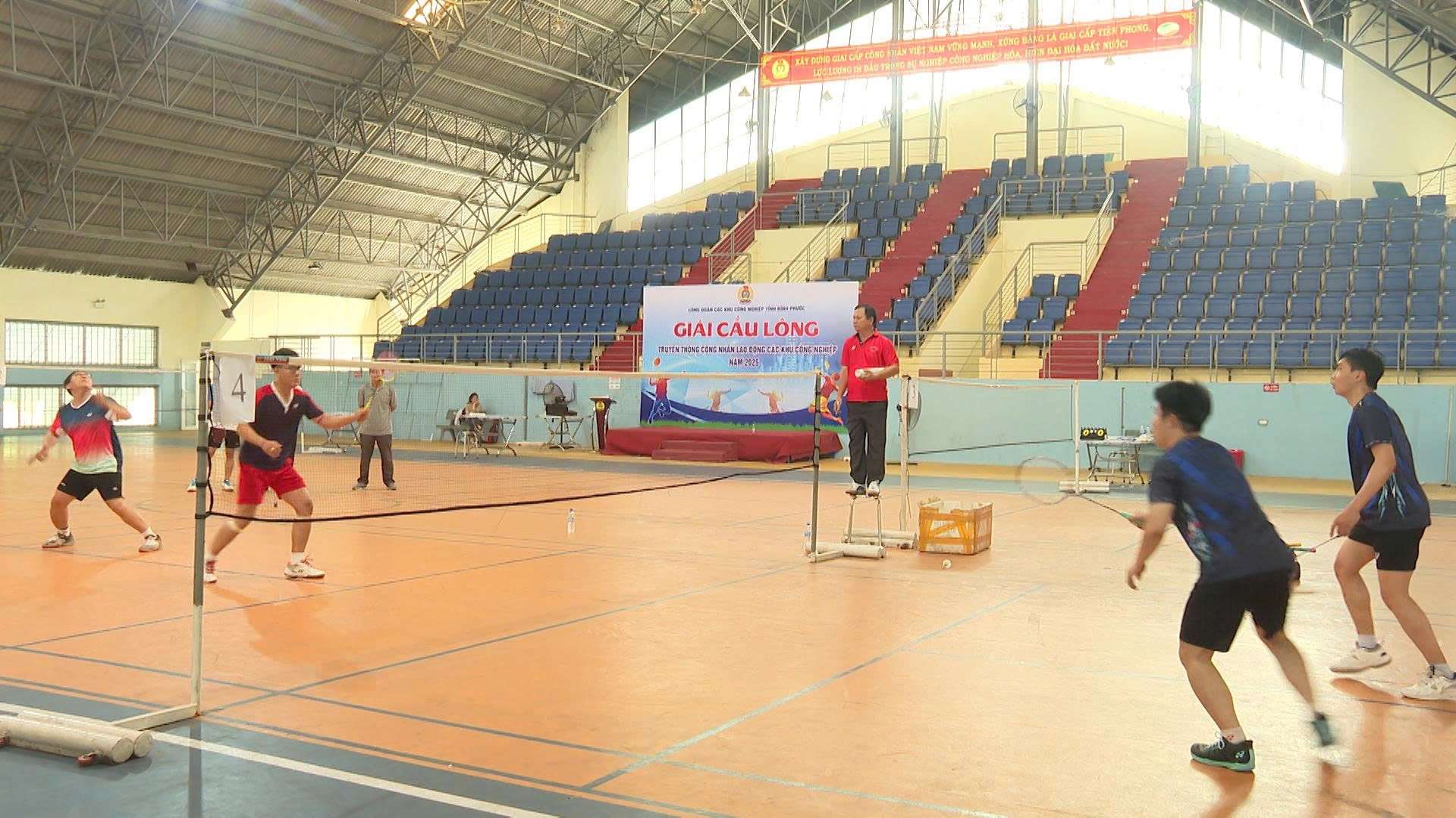 Bình Phước: giải cầu lông công nhân, lao động các khu công nghiệp năm 2025