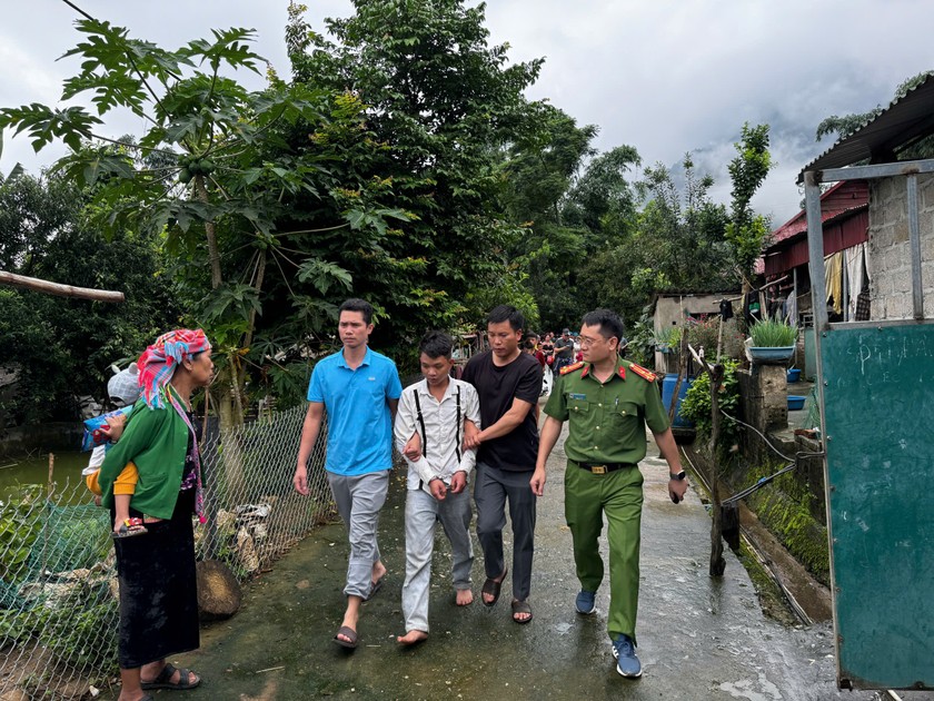 Đối tượng Hoàng Văn Tình bị bắt.