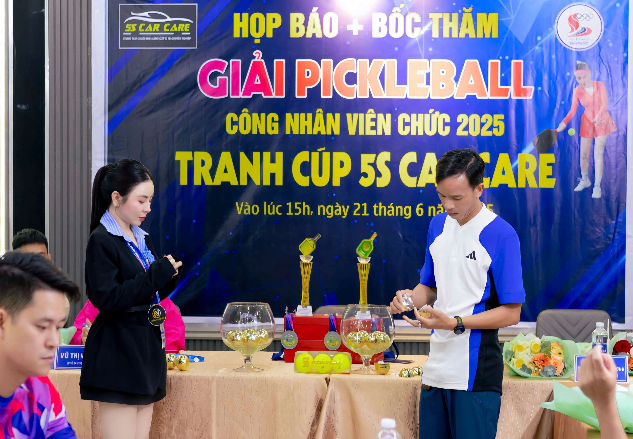 Họp báo giải pickleball công nhân viên chức 2025 – sẵn sàng cho ngày tranh tài 28/6 tại Chơn Thành