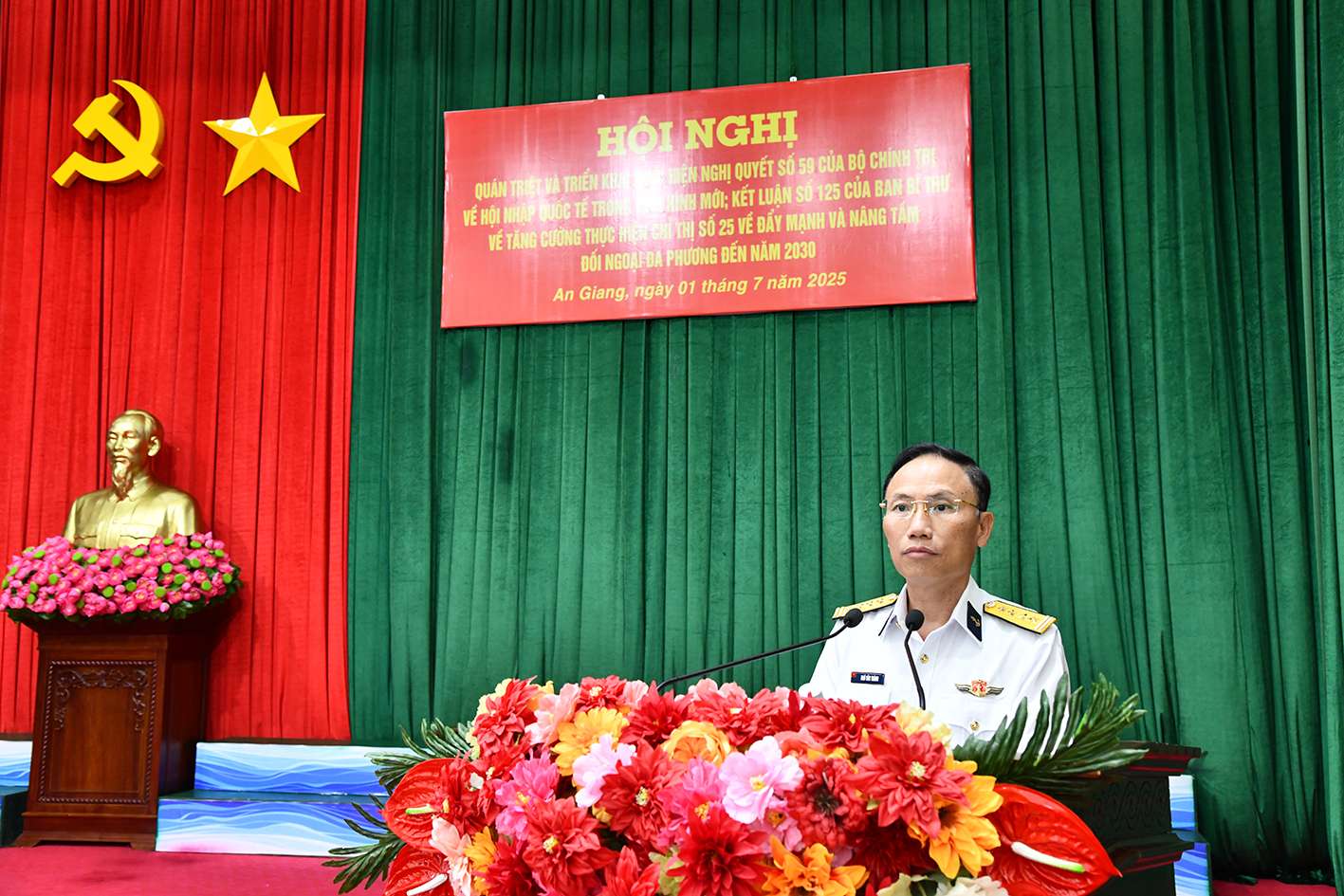 Đảng ủy Vùng 5 Hải quân quán triệt và triển khai thực hiện Nghị quyết số 59 của Bộ Chính trị