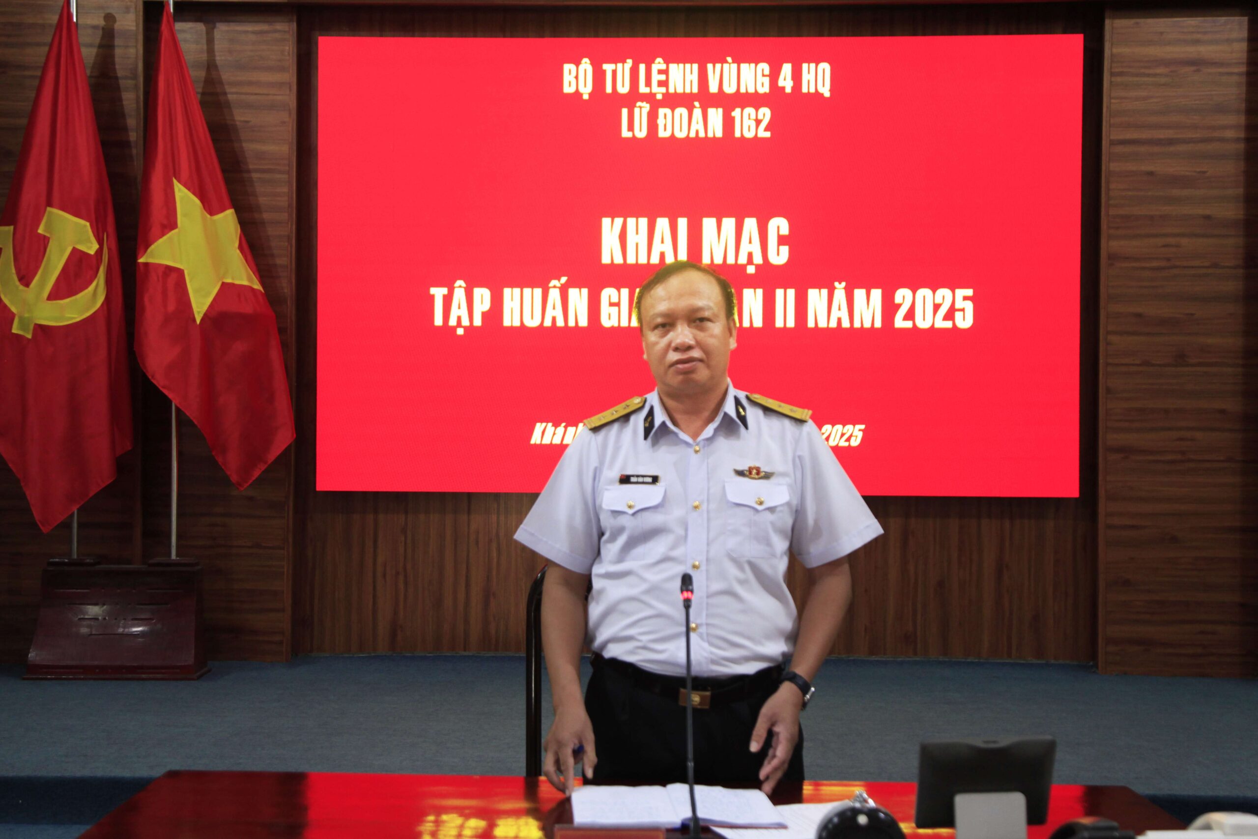 Lữ đoàn 162, Vùng 4 Hải quân khai mạc tập huấn cán bộ đợt 2 năm 2025.