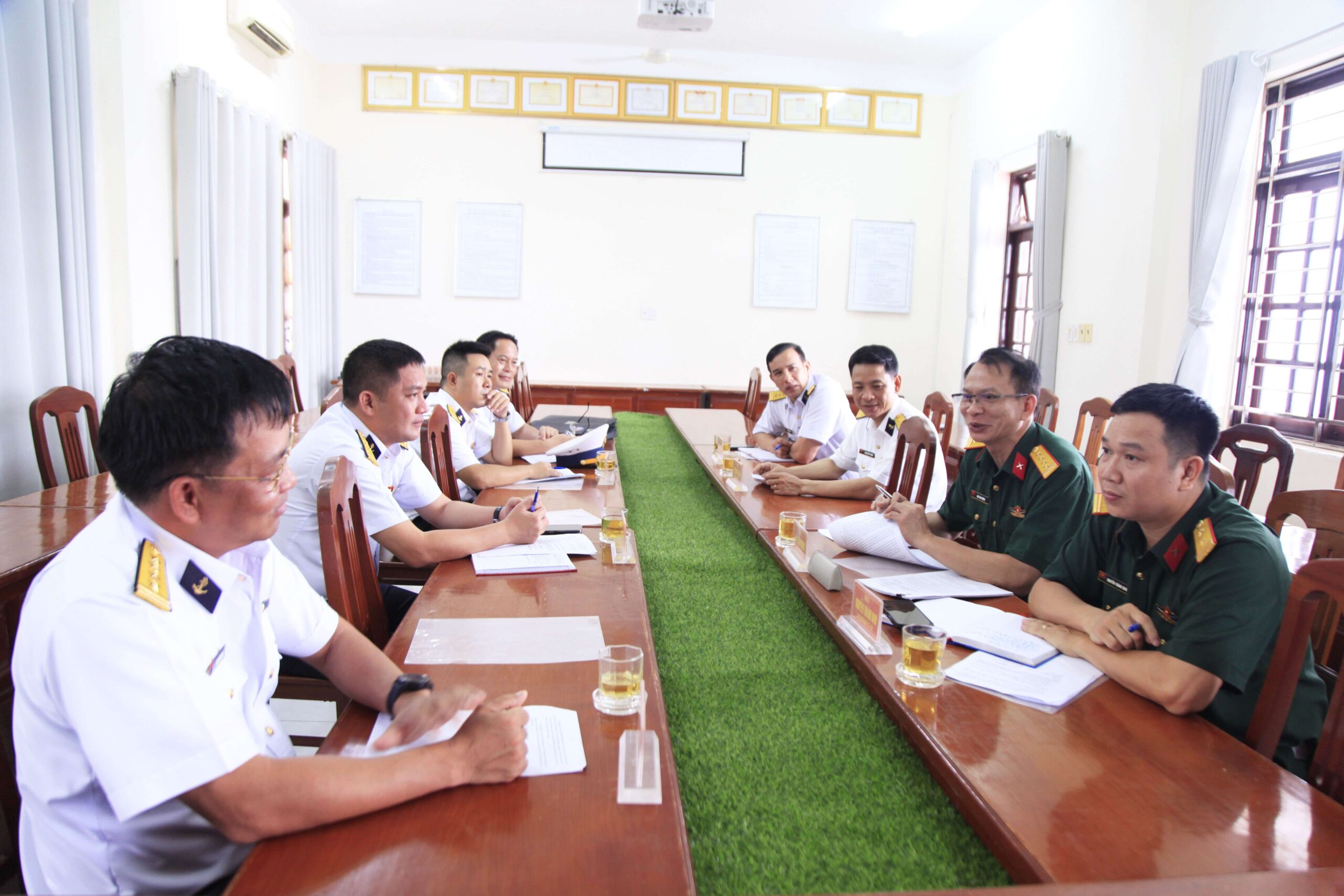 Bộ quốc phòng khảo sát thực tế kết quả quy hoạch hệ thống thiết chế văn hóa tại Vùng 4 hải quân.