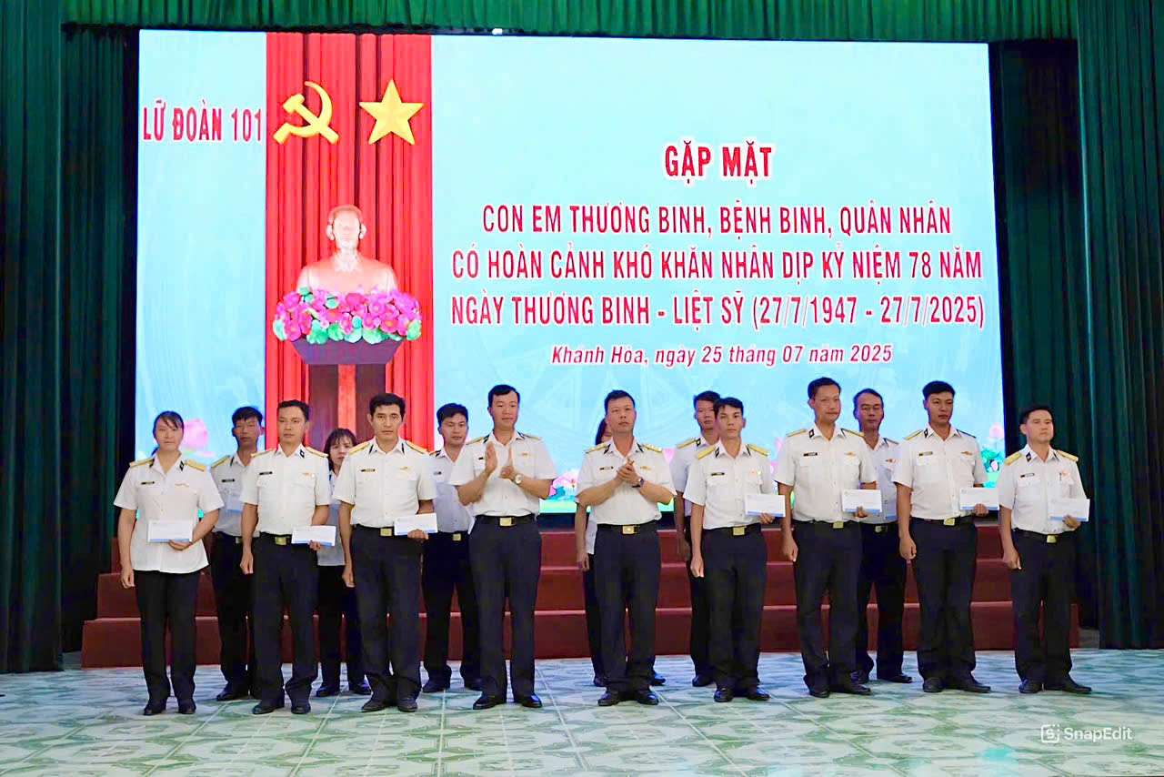 Lữ đoàn 101 tổ chức các hoạt động kỷ niệm 78 năm Ngày Thương binh – Liệt sĩ