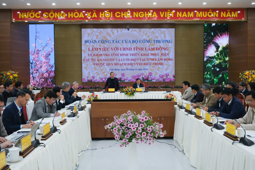 Bộ Công thương làm việc với Lâm Đồng về Quy hoạch điện VIII điều chỉnh