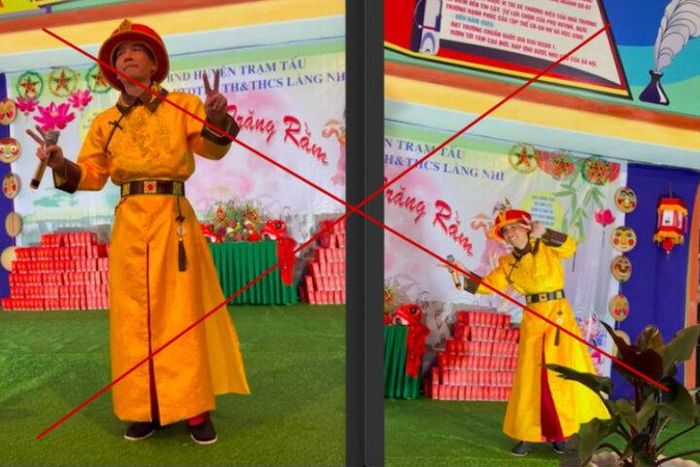 Phú Lê mặc trang phục phản cảm để biểu diễn, trao quà trong đêm Trung thu cho học sinh.