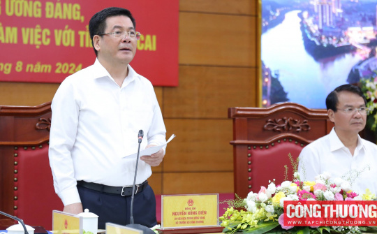 Bộ trưởng Nguyễn Hồng Diên: Phát triển Lào Cai thành cực tăng trưởng của vùng và cả nước