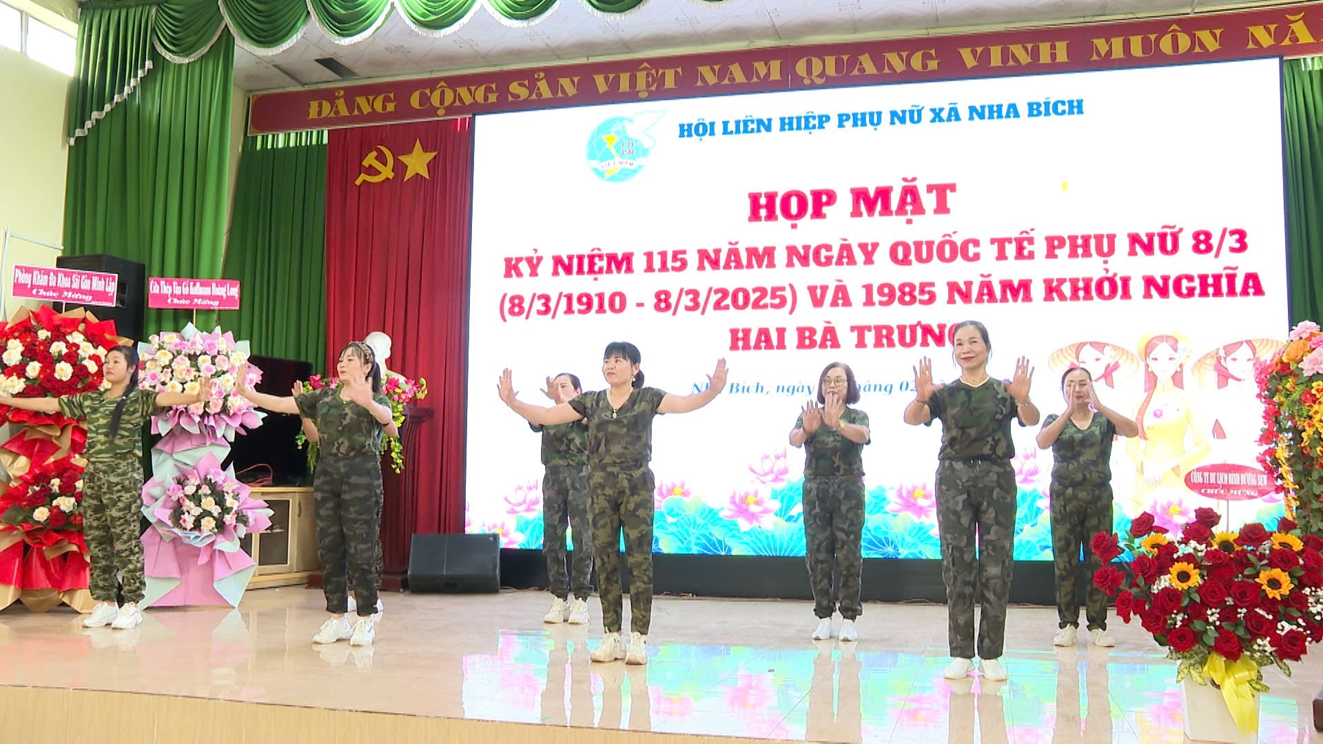 Hội LHPN xã Nha Bích họp mặt kỷ niệm 115 năm ngày Quốc tế Phụ nữ và tuyên dương gương điển hình