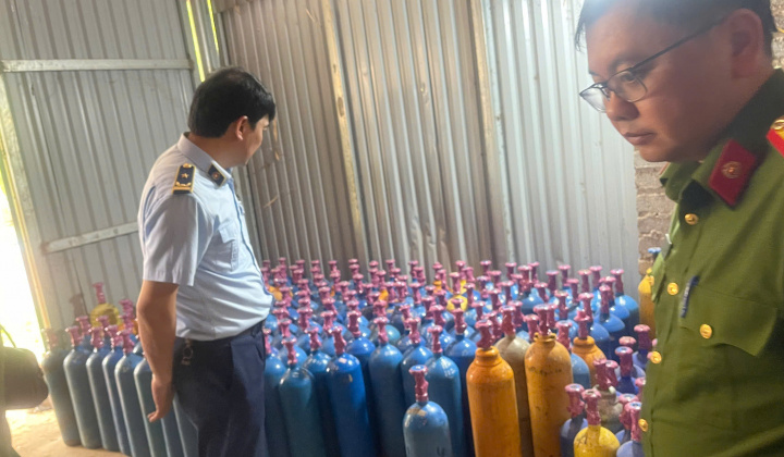 Bắc Giang: kinh doanh khí cười (N2O), một cá nhân bị xử phạt 120 triệu đồng